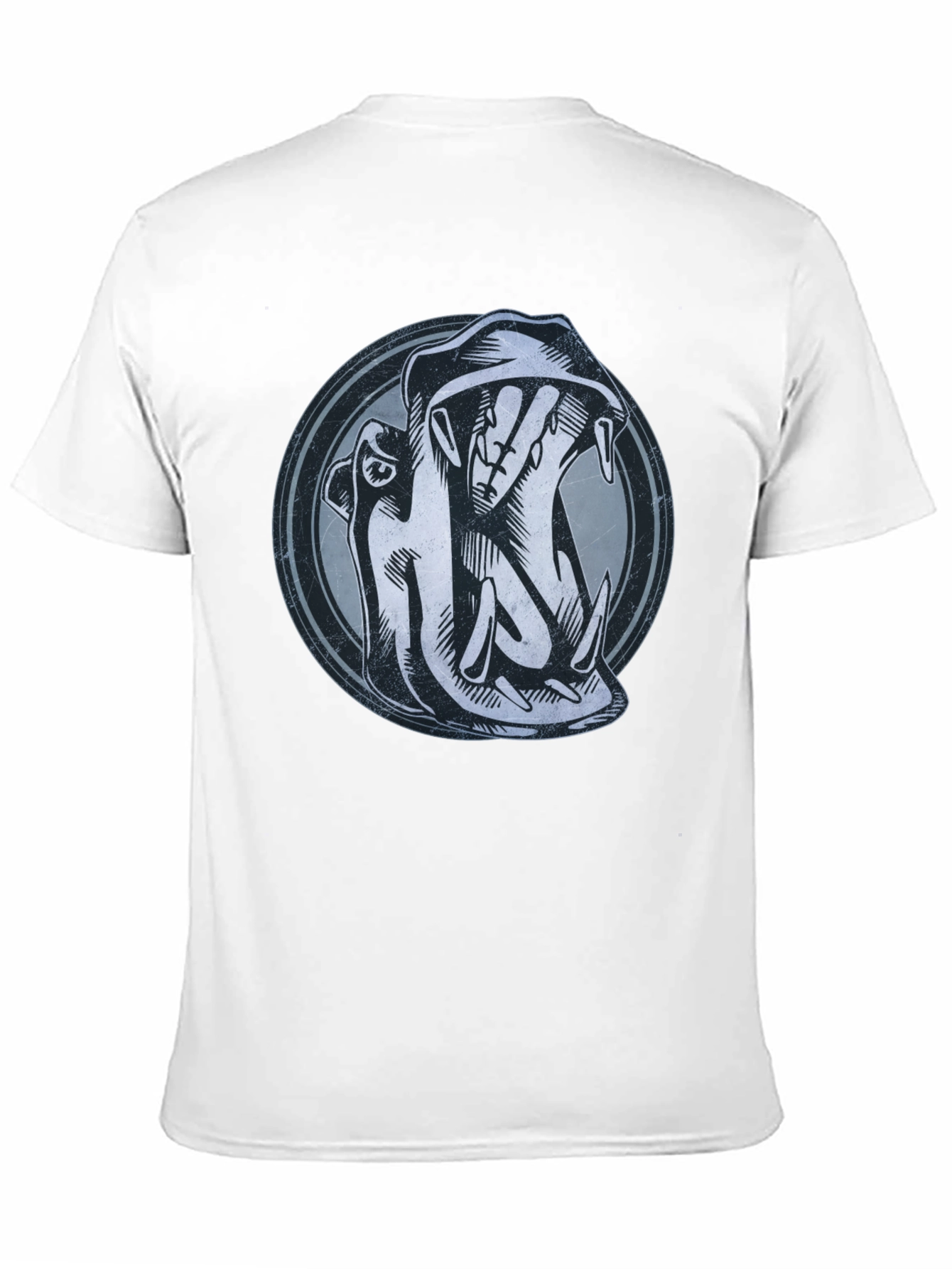 Hippo Graphic Print Black T-Shirt