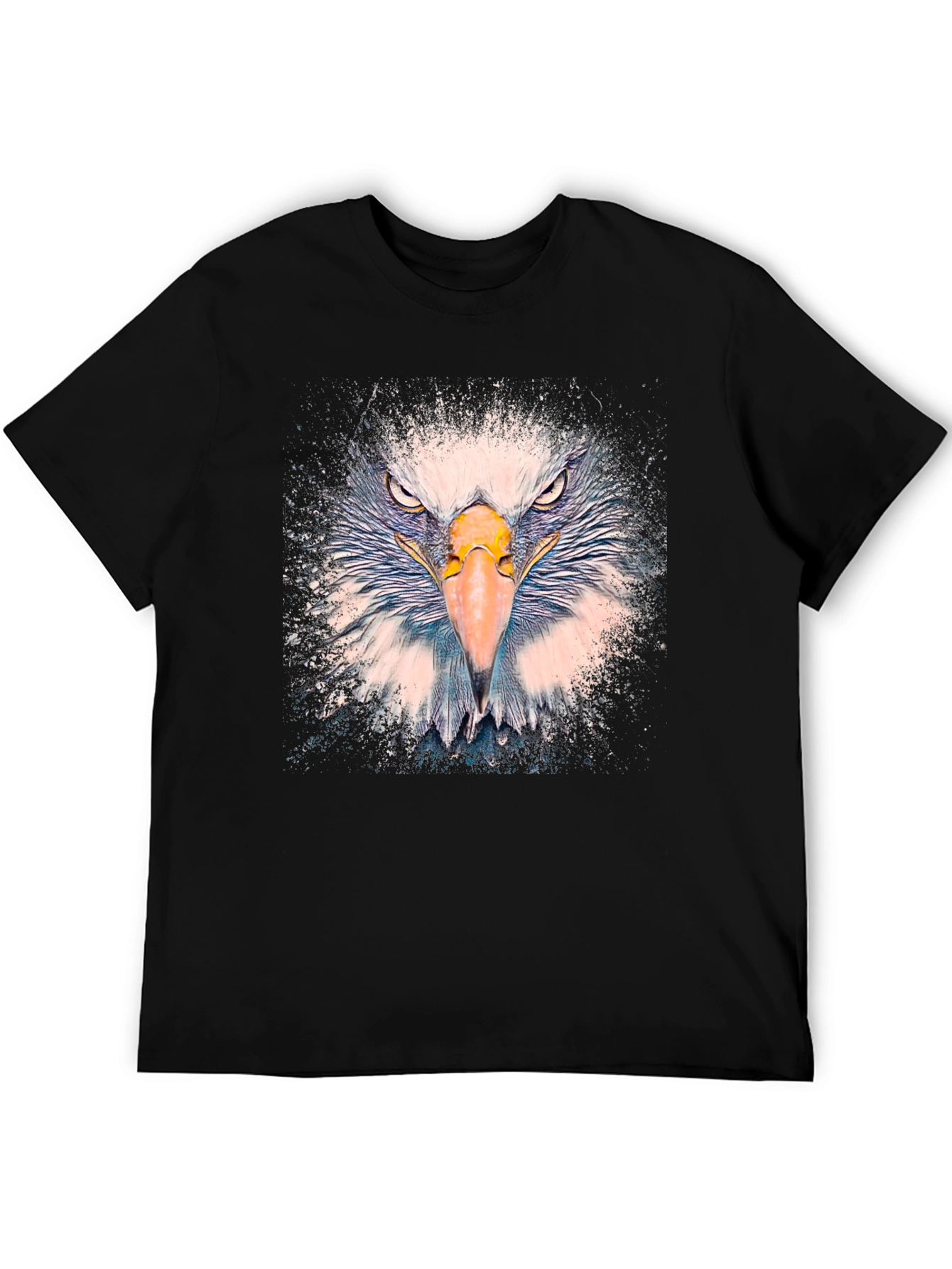 Bold Eagle Graphic Tee - Black