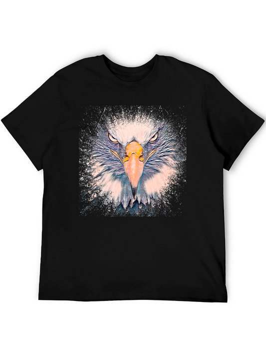 Bold Eagle Graphic Tee - Black