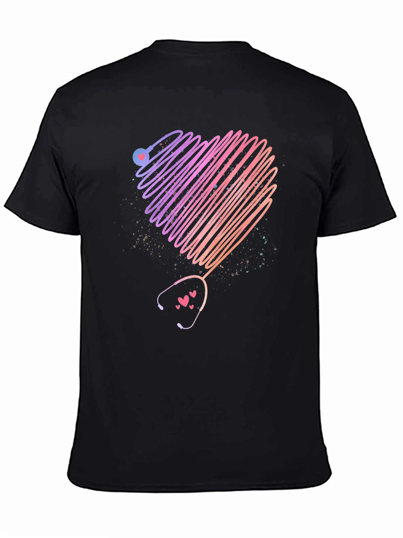 Heart Stethoscope Graphic T-Shirt - Medical Love