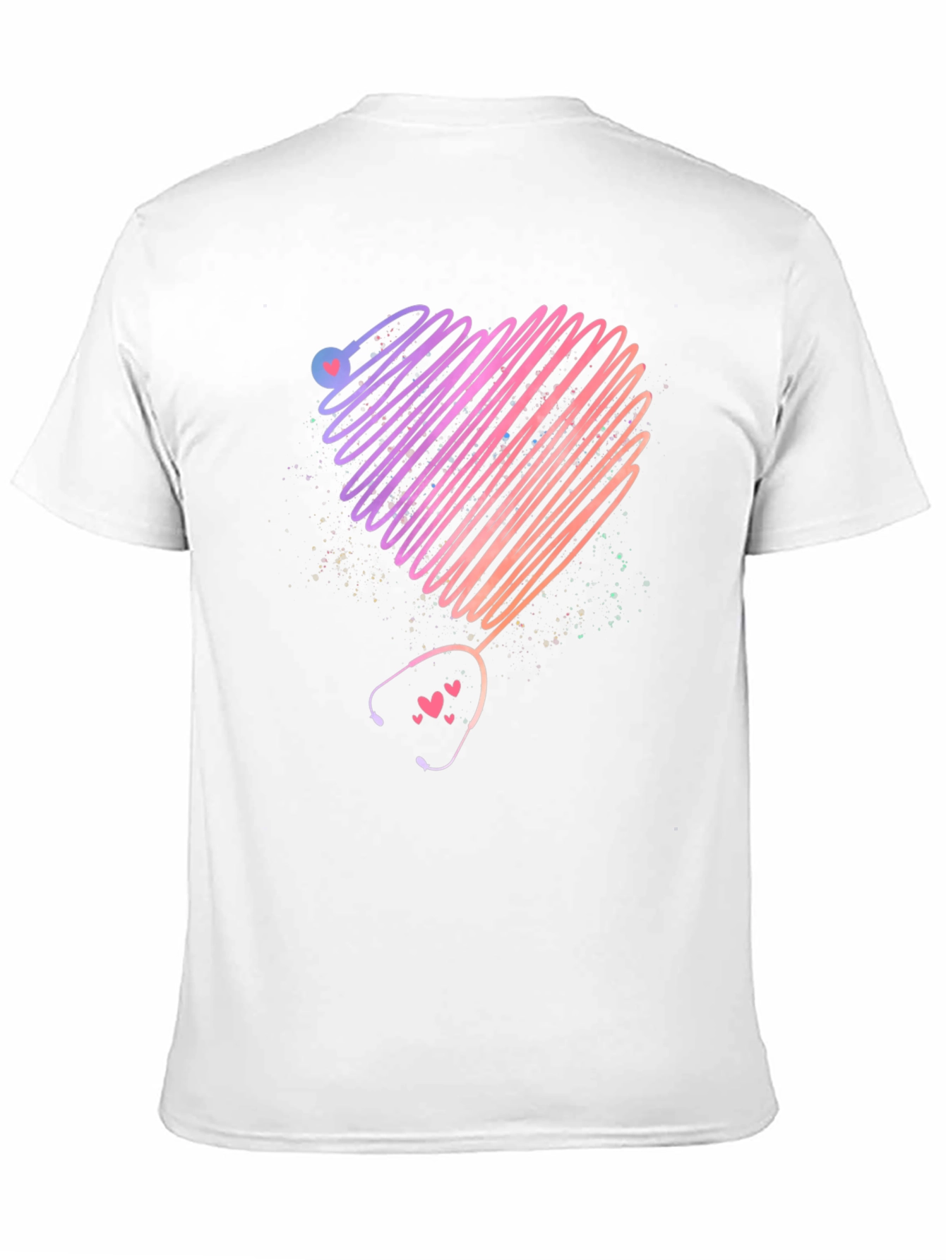 Heart Stethoscope Graphic T-Shirt - Medical Love