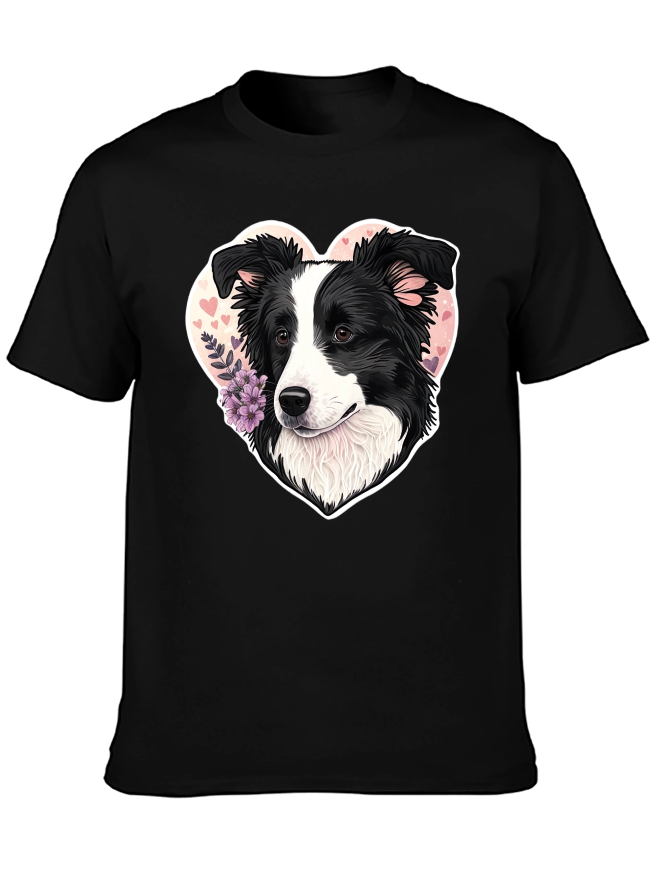 Border Collie Heart T-Shirt - Dog Lover Tee
