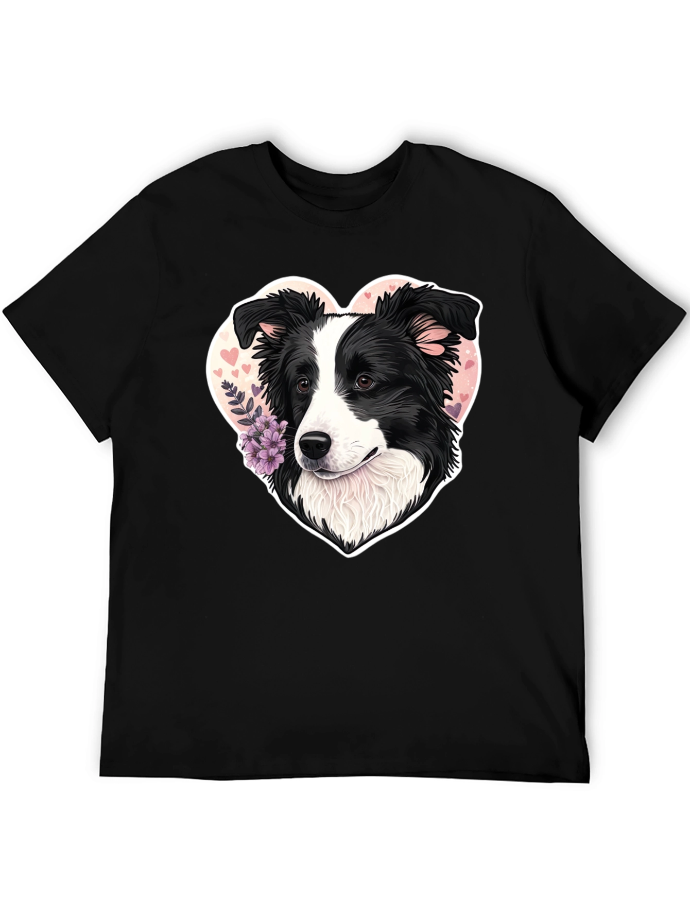 Border Collie Heart T-Shirt - Dog Lover Tee