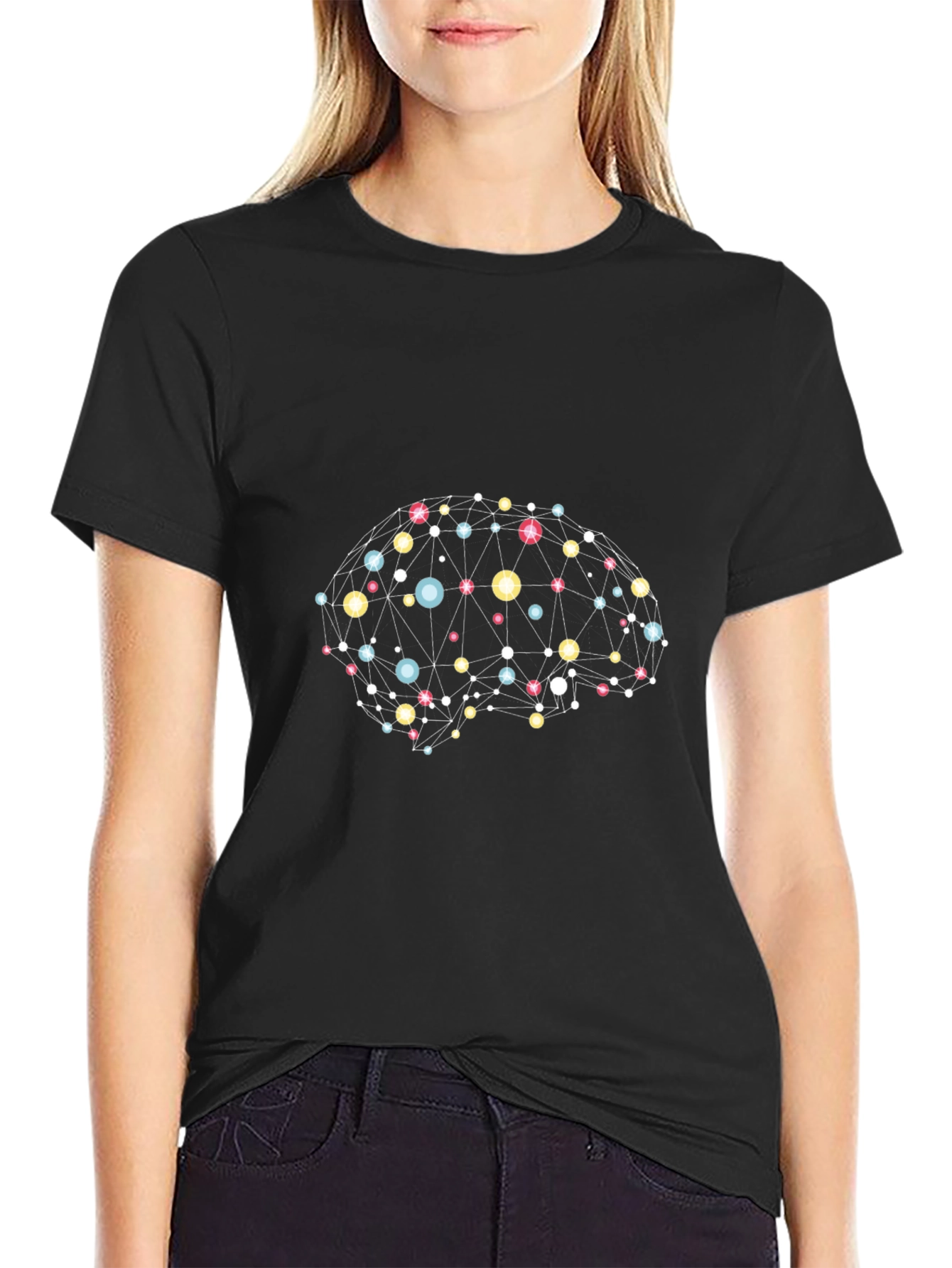 Connected Brain T-Shirt - Abstract Design