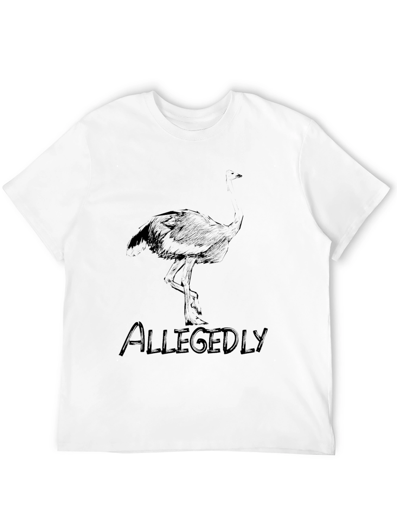 Allegedly Ostrich Graphic T-Shirt