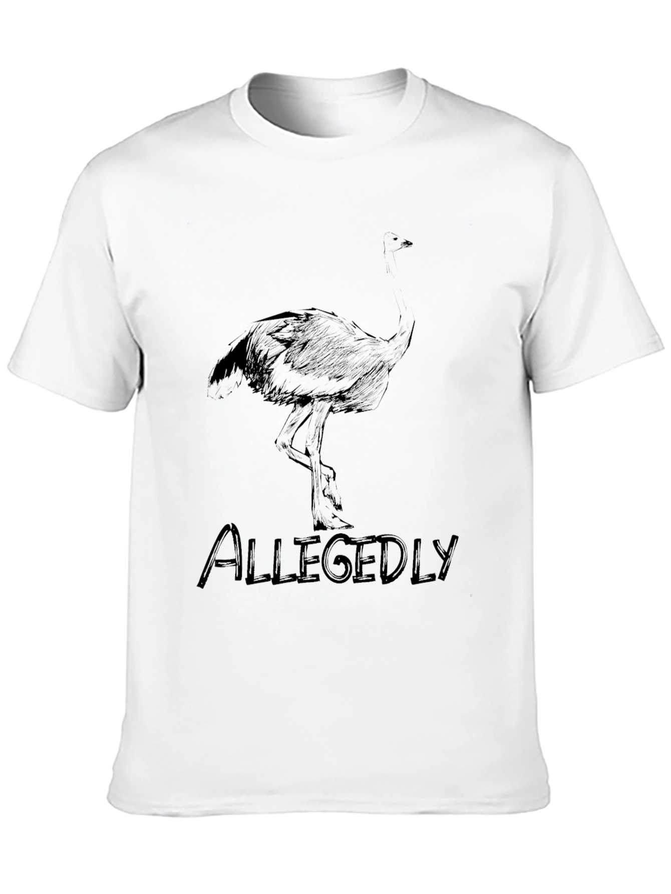 Allegedly Ostrich Graphic T-Shirt