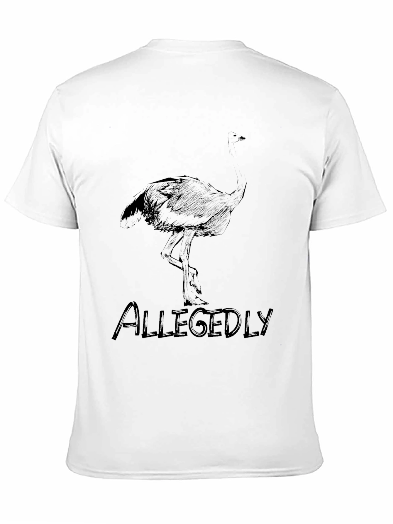 Allegedly Ostrich Graphic T-Shirt
