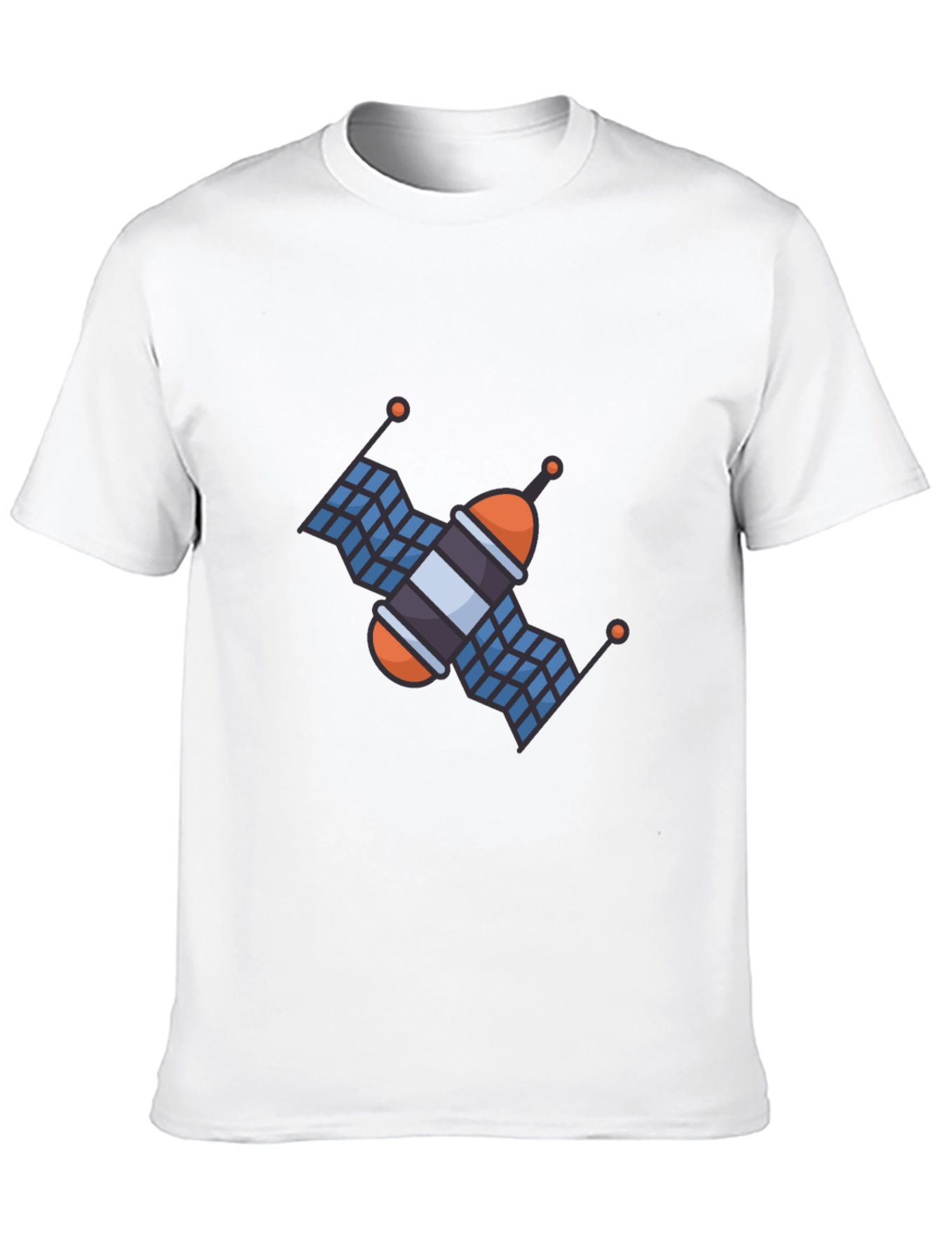 Satellite Graphic T-Shirt - Space Exploration Tee