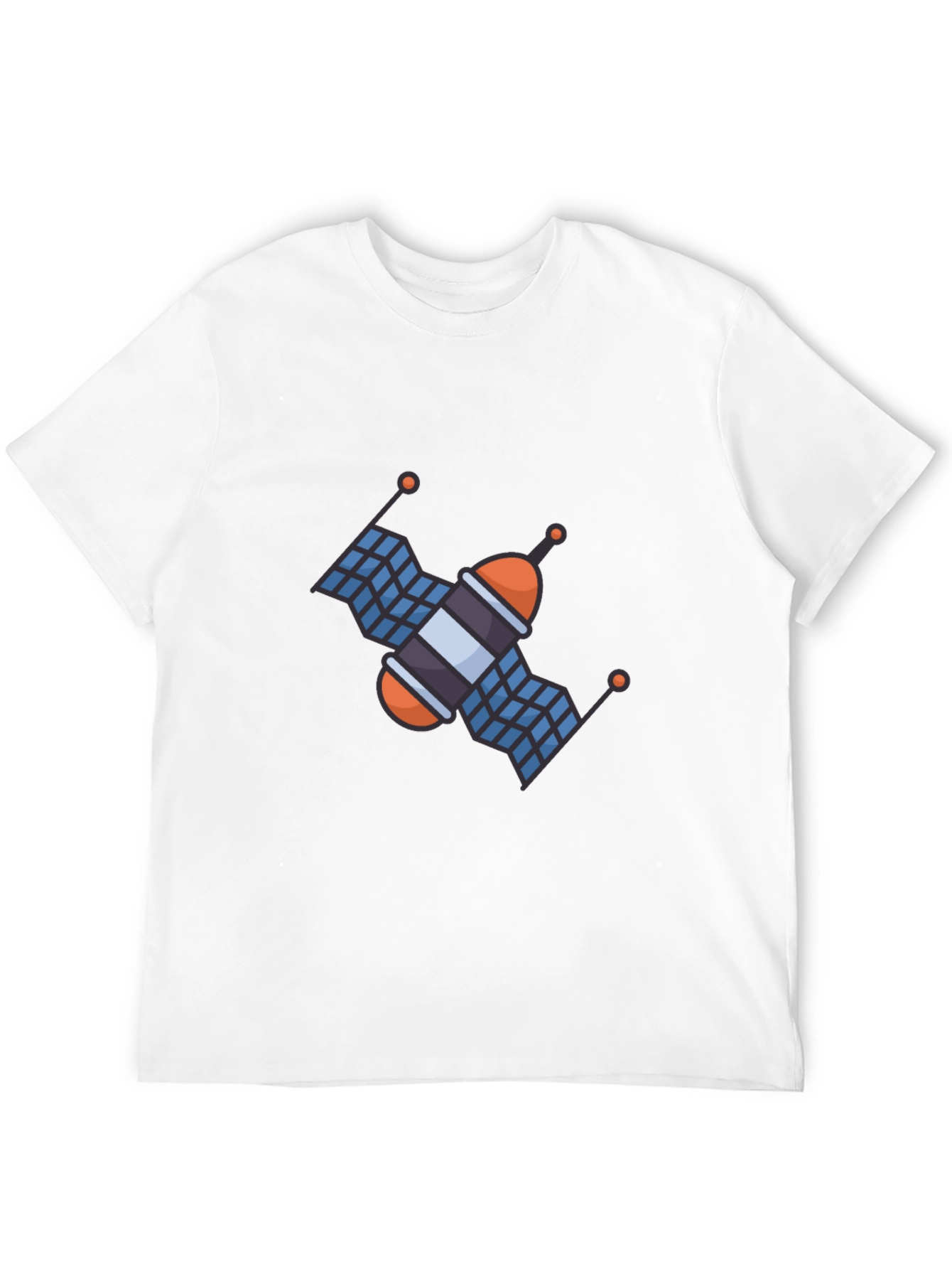 Satellite Graphic T-Shirt - Space Exploration Tee