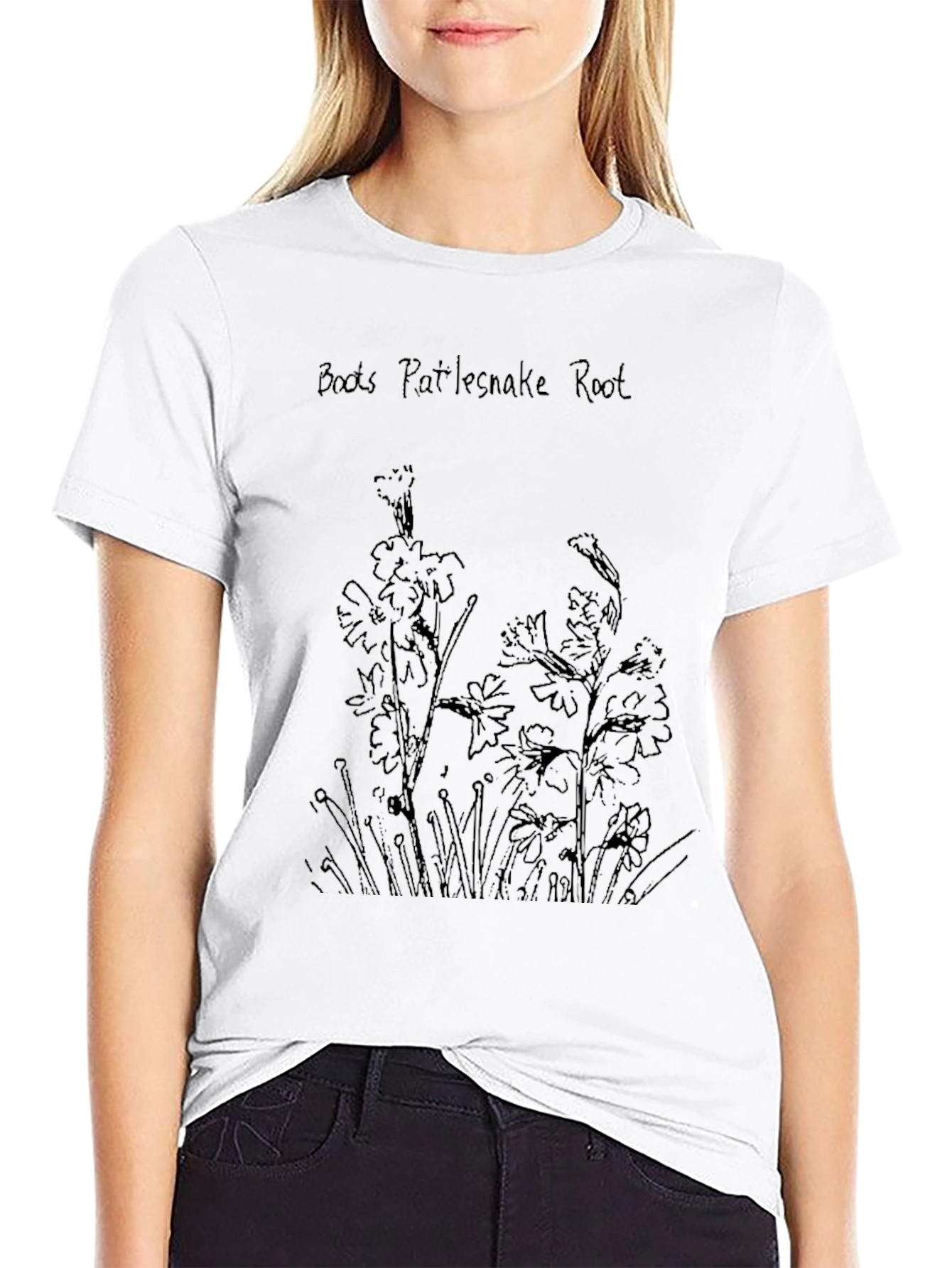 Boots Rattlesnake Root Graphic Tee - Black