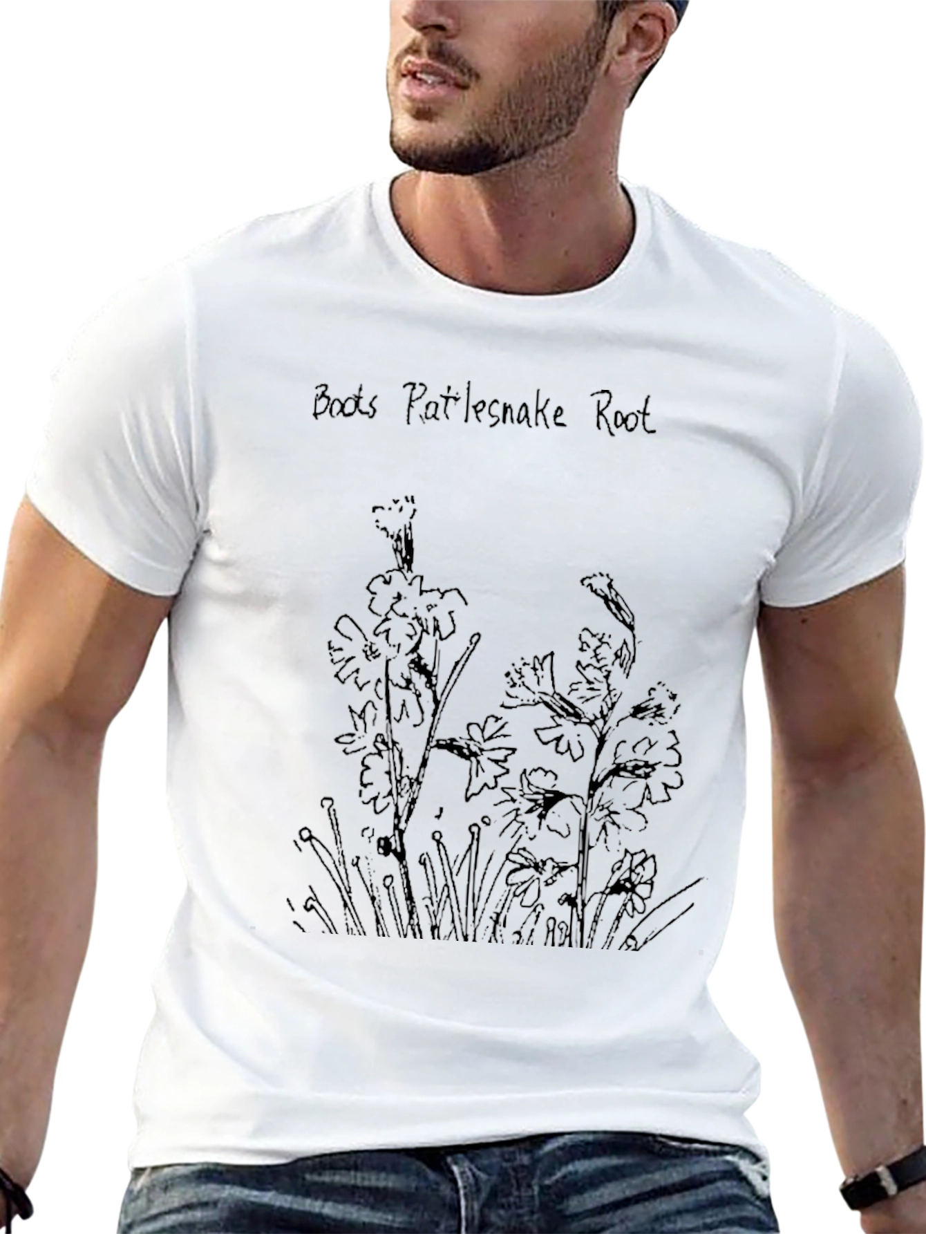 Boots Rattlesnake Root Graphic Tee - Black