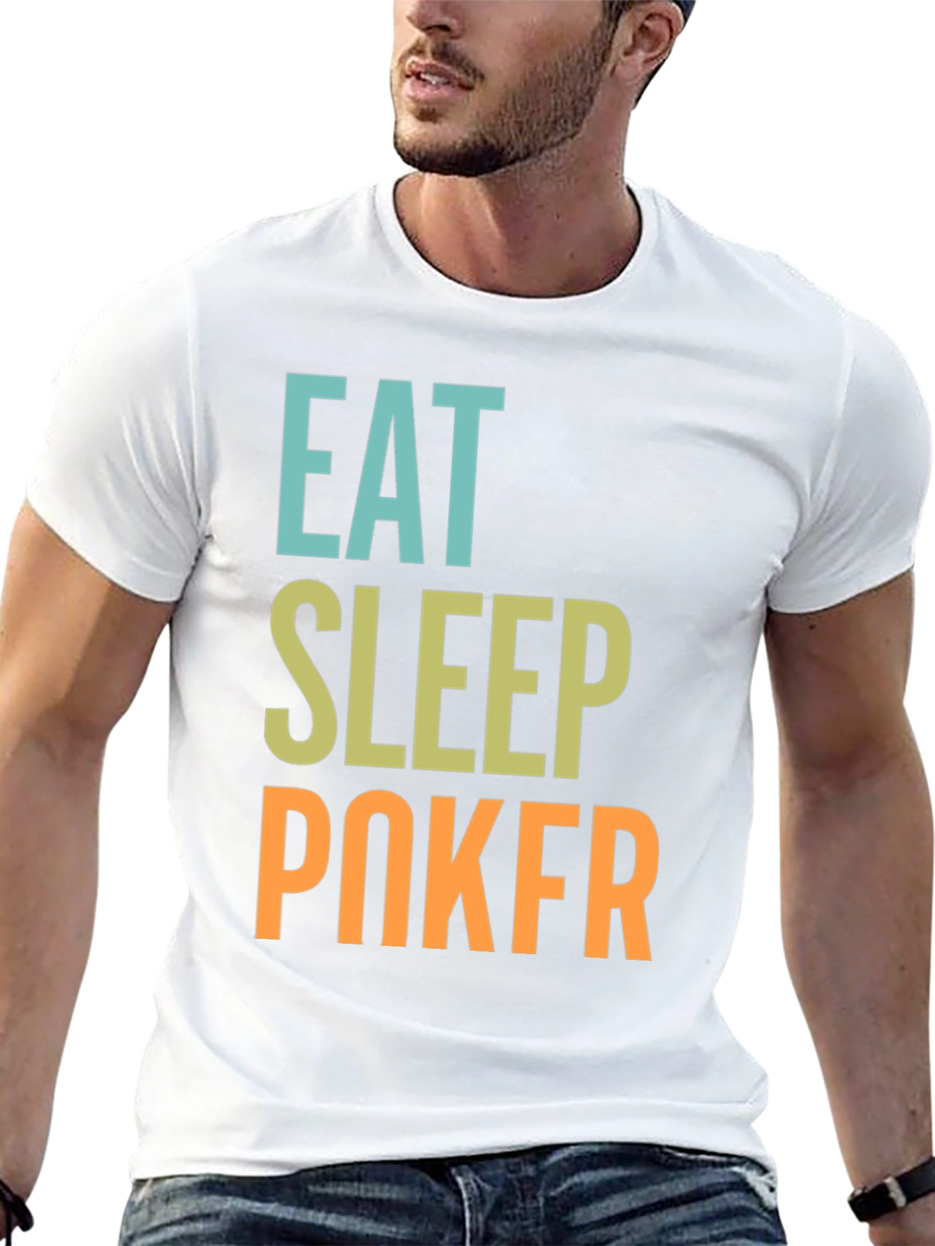 Eat Sleep Poker Black T-Shirt