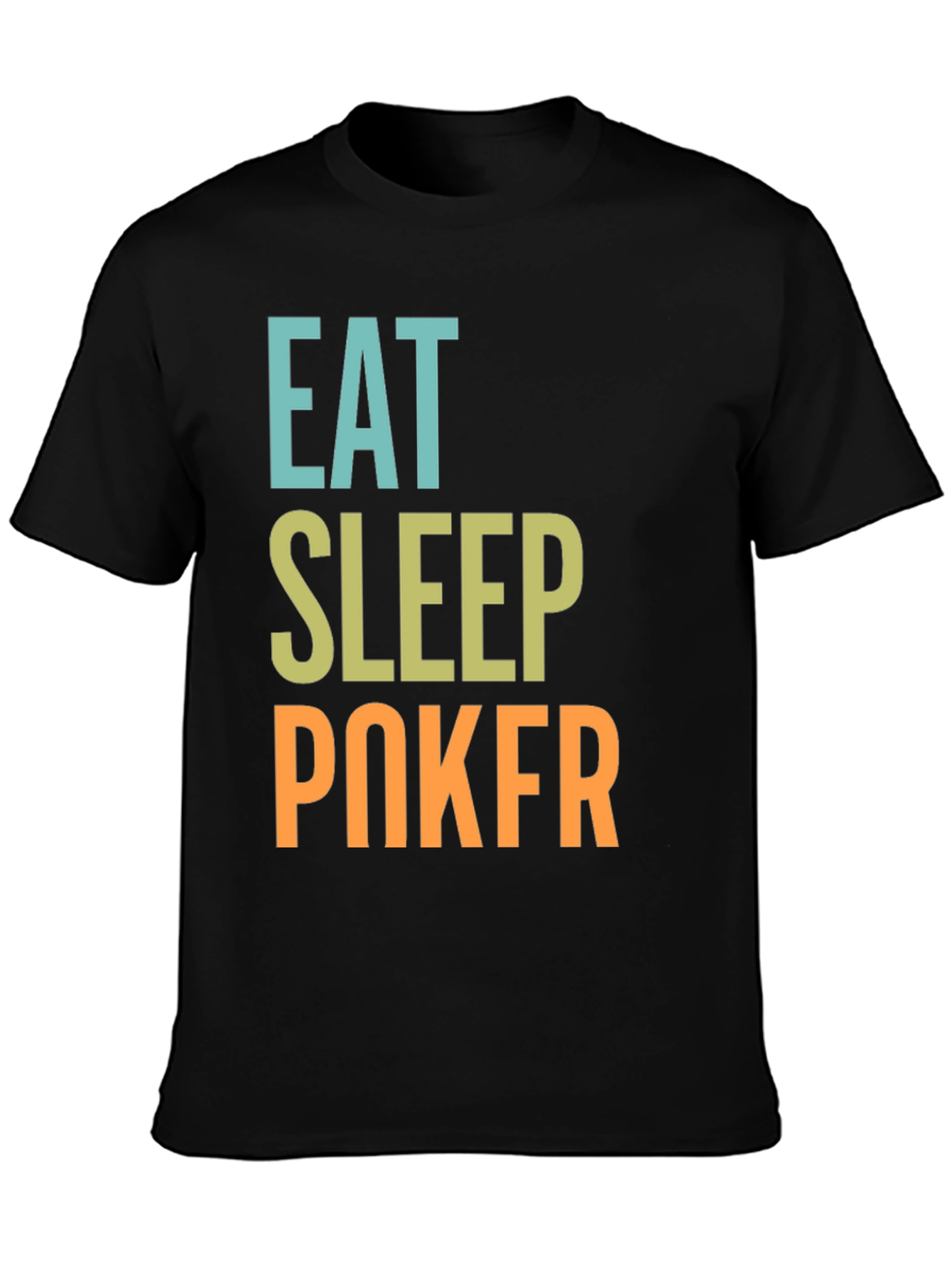 Eat Sleep Poker Black T-Shirt