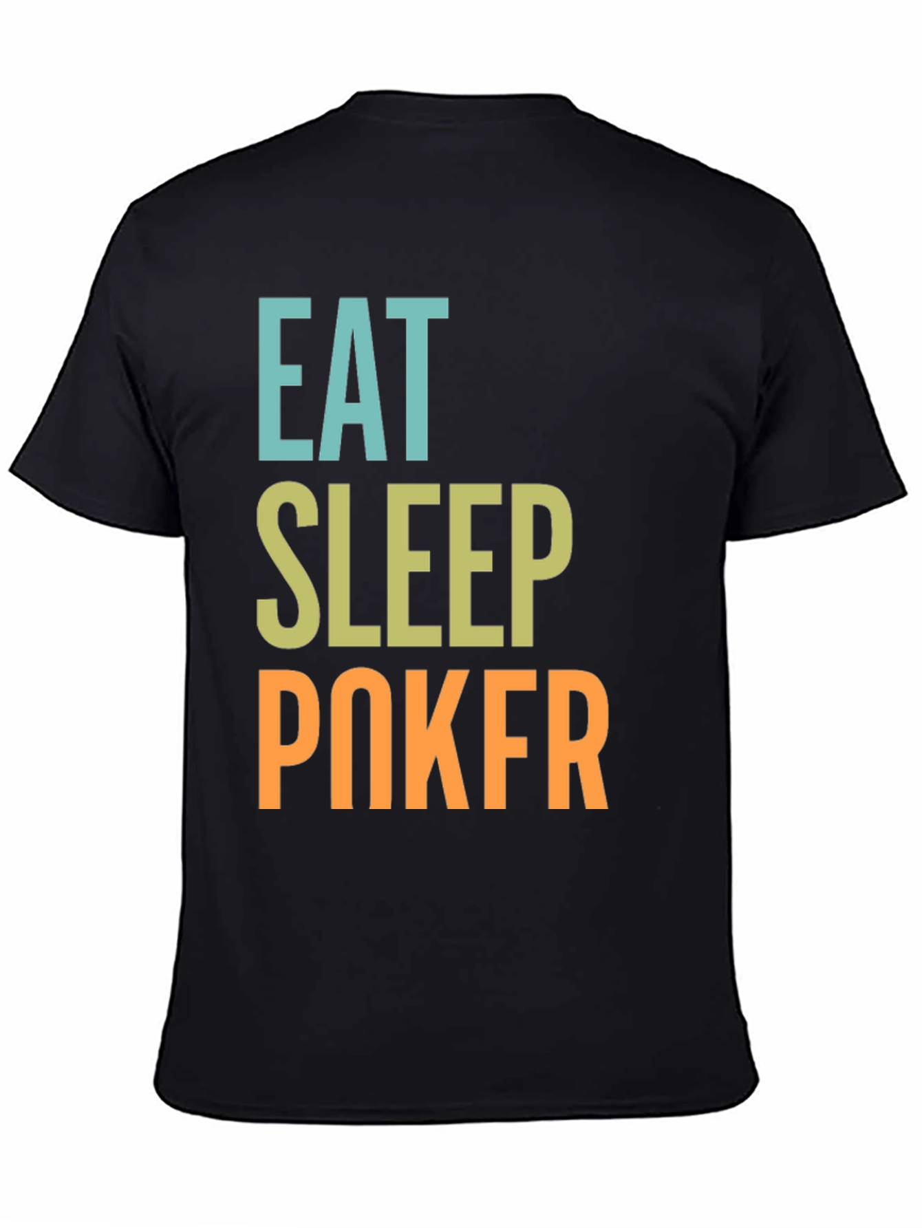 Eat Sleep Poker Black T-Shirt
