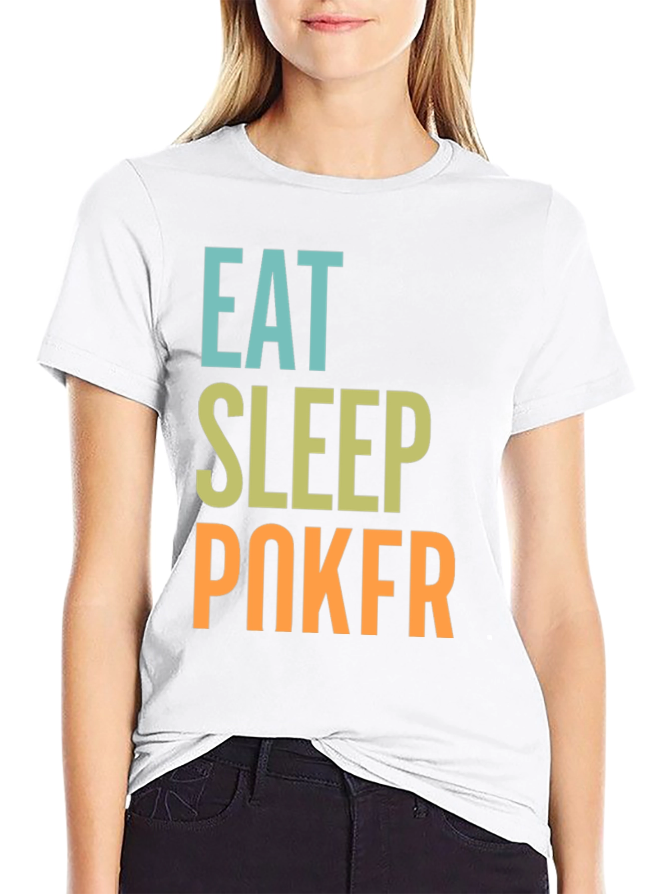 Eat Sleep Poker Black T-Shirt