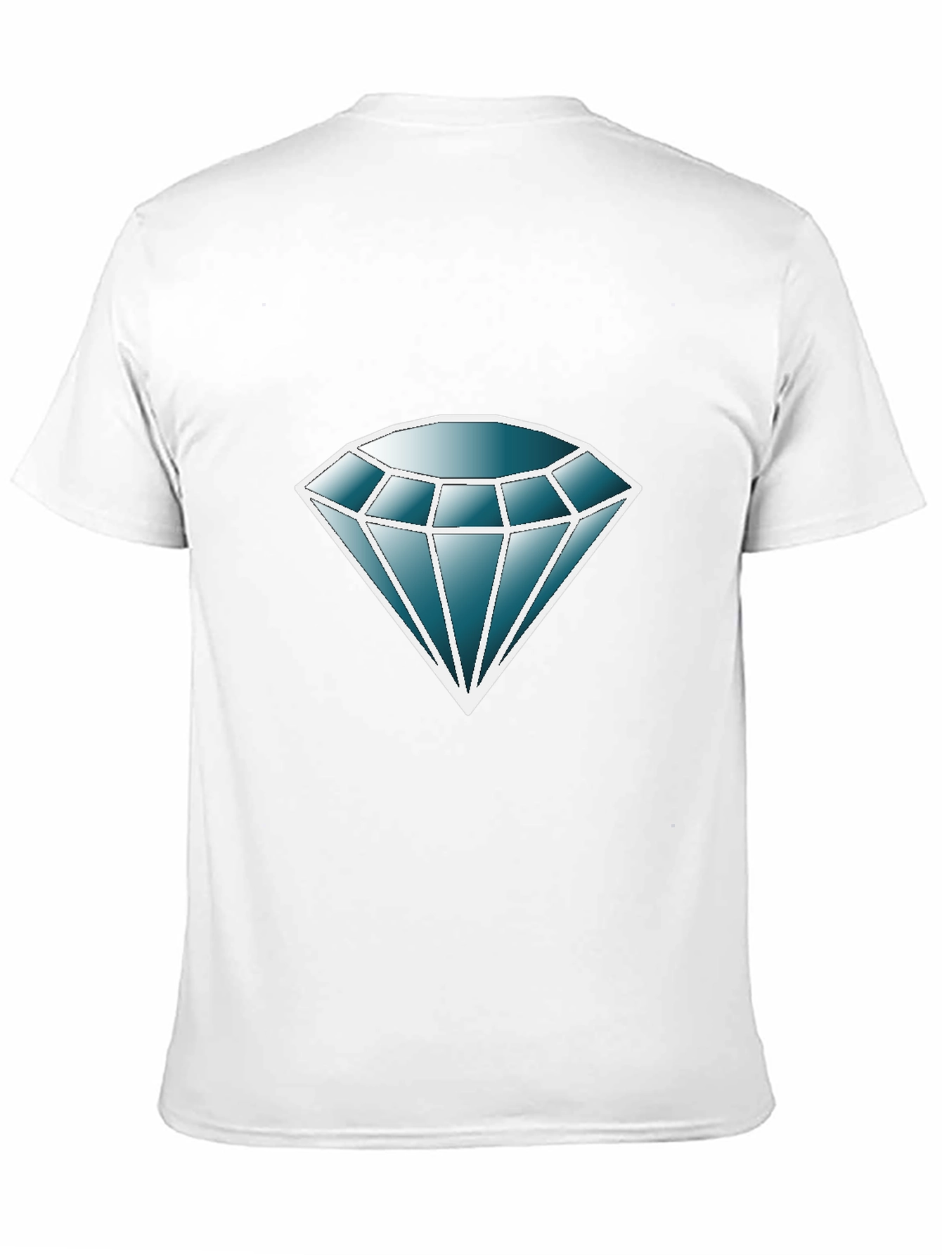 Diamond Graphic Print Black T-Shirt