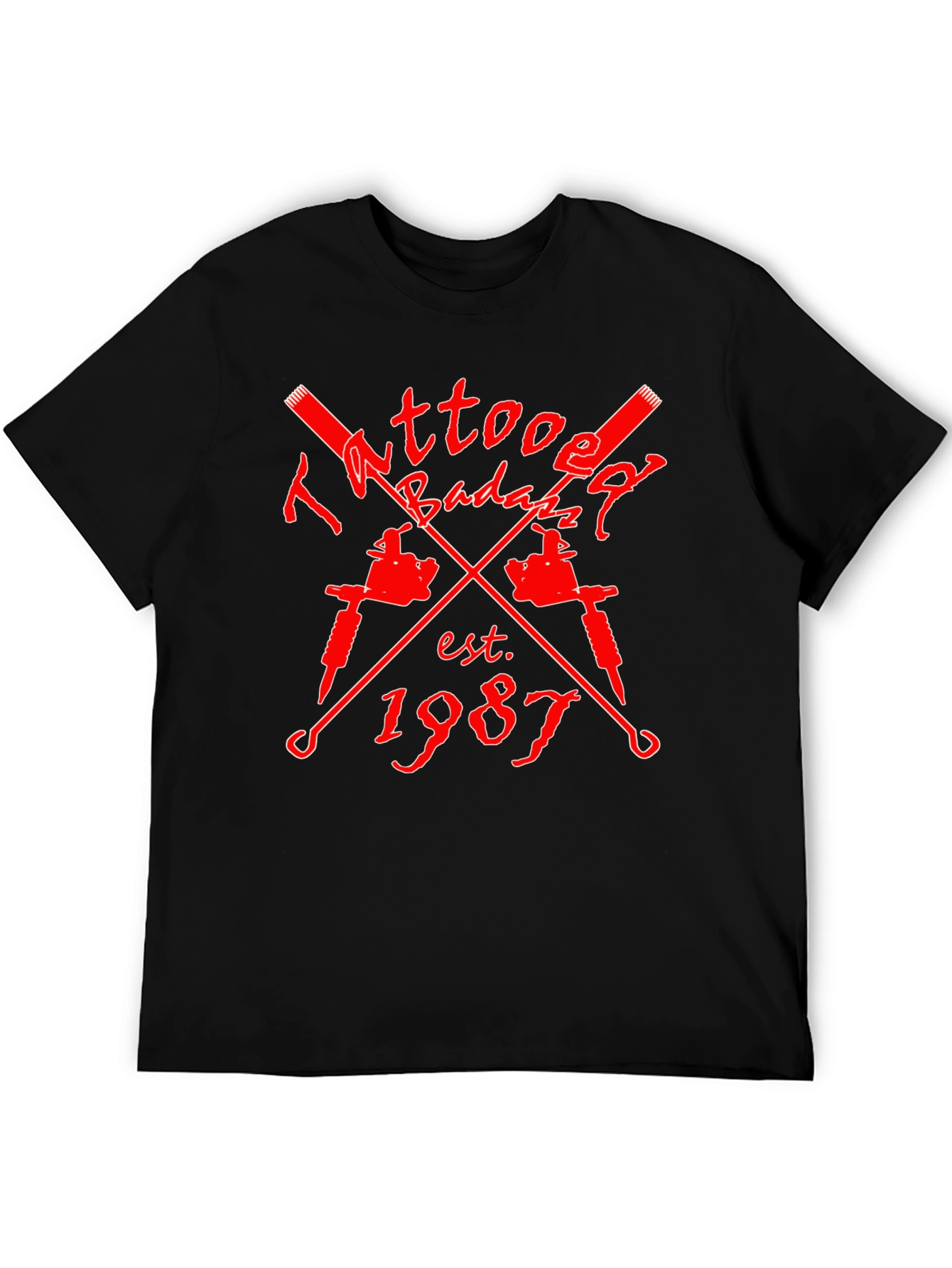 Tattooed Badazz Est. 1987 Black Graphic Tee