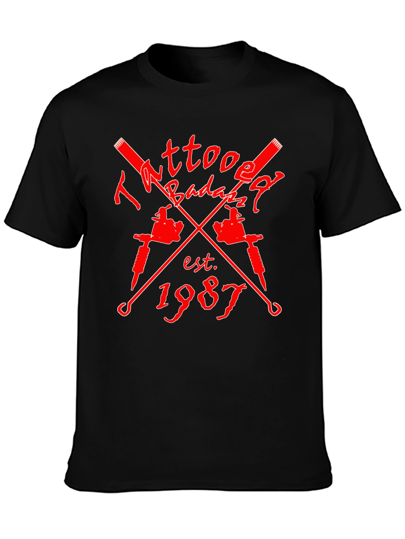 Tattooed Badazz Est. 1987 Black Graphic Tee
