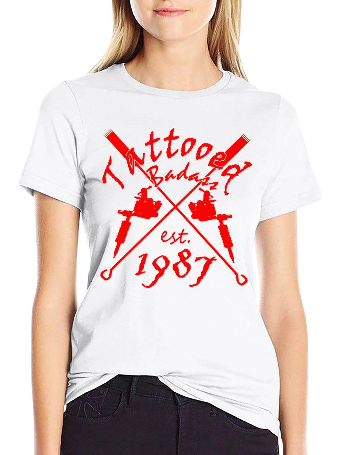 Tattooed Badazz Est. 1987 Black Graphic Tee