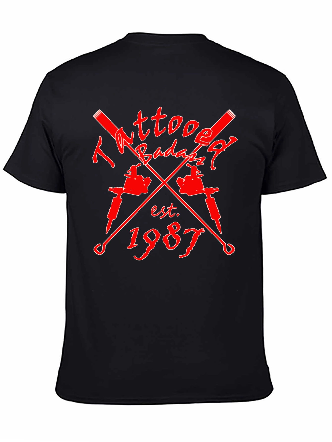 Tattooed Badazz Est. 1987 Black Graphic Tee