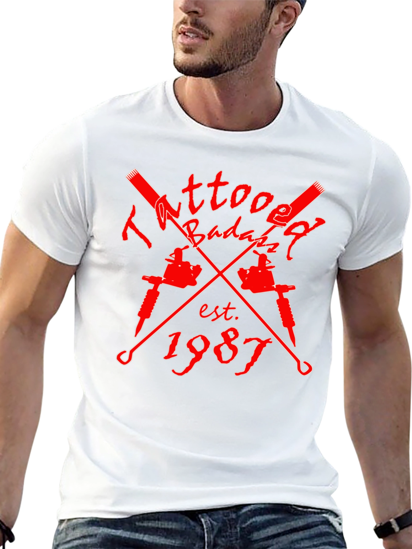 Tattooed Badazz Est. 1987 Black Graphic Tee