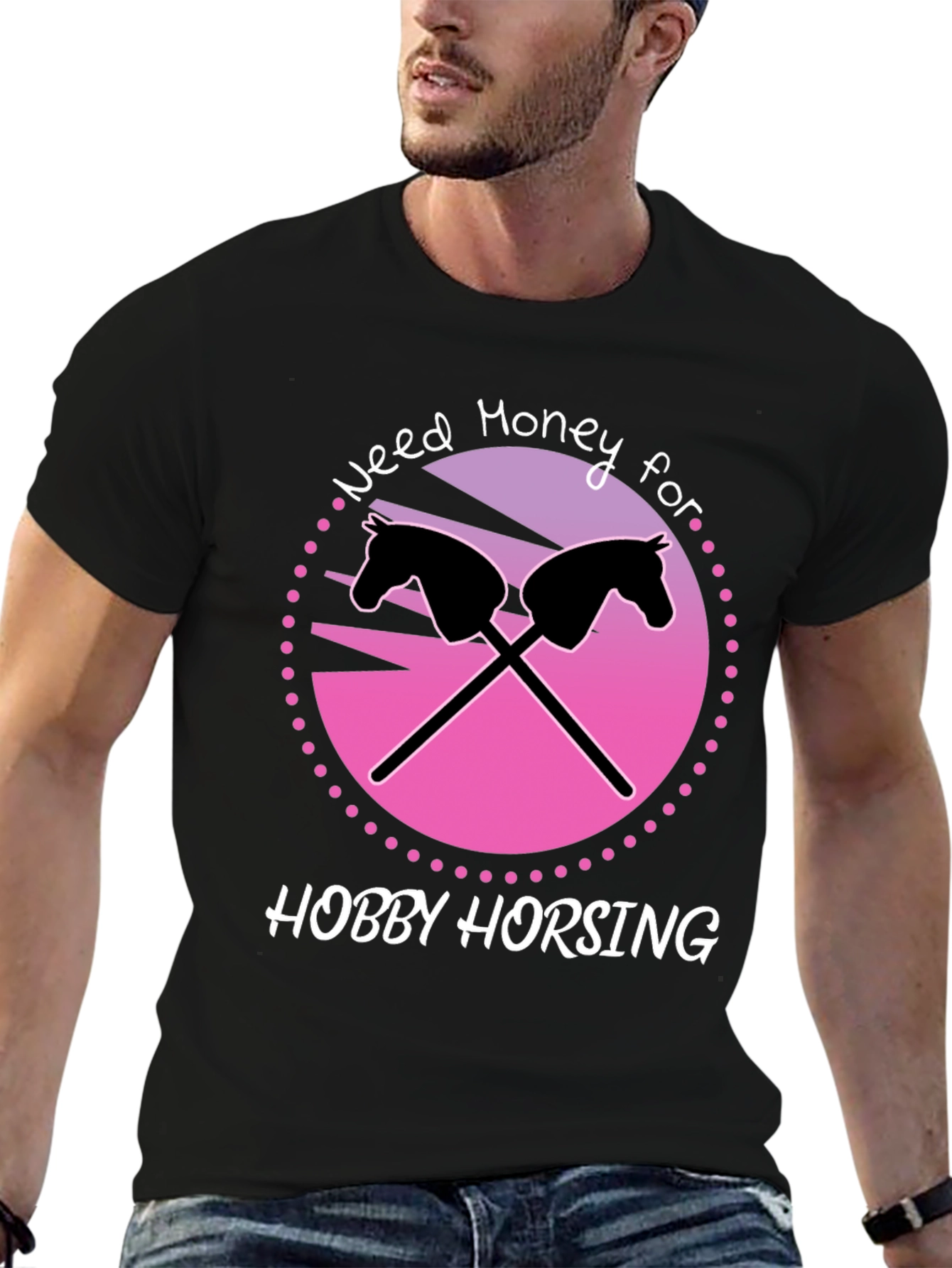 Hobby Horsing Graphic T-Shirt