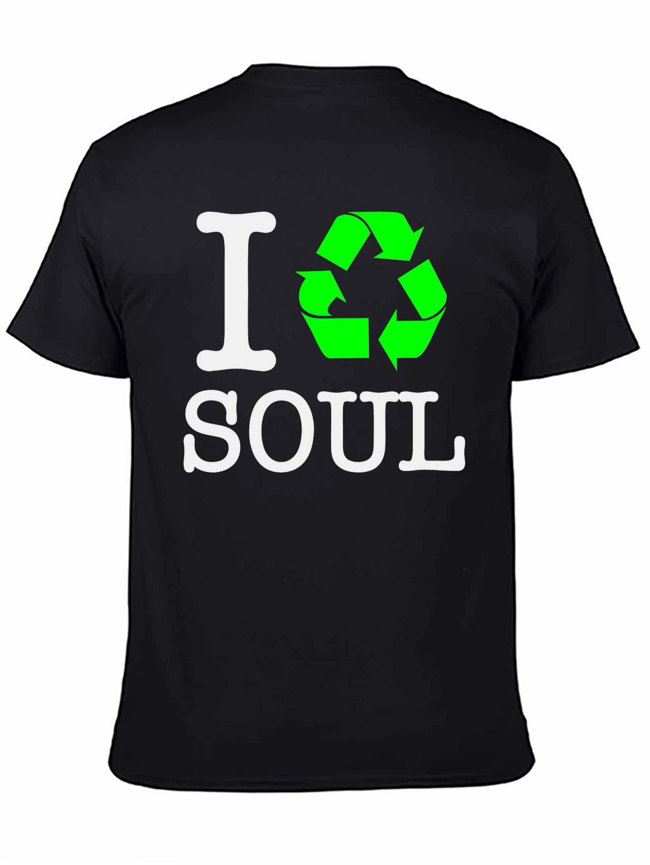I Recycle Soul Graphic T-Shirt - Black