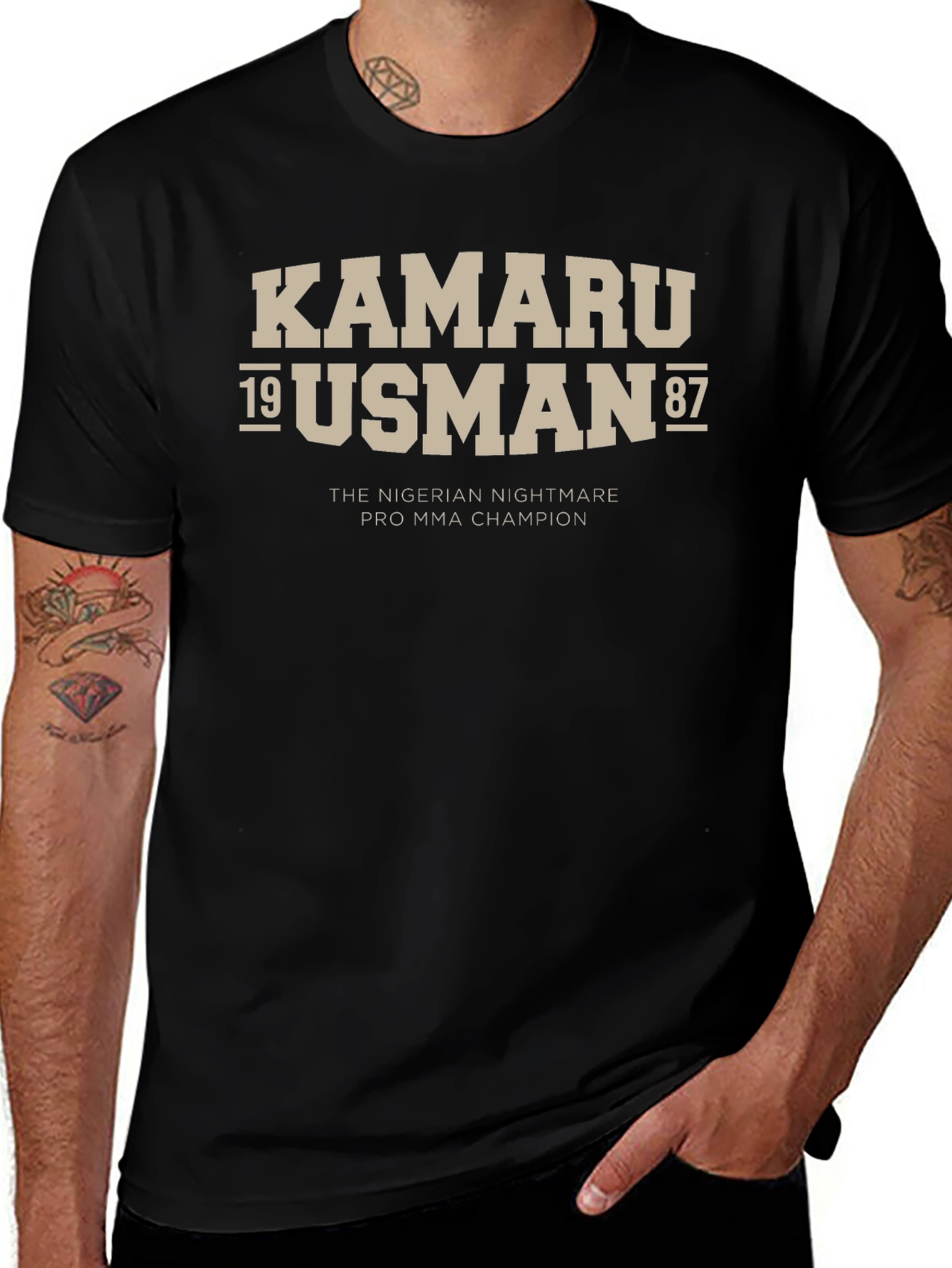 Kamaru Usman MMA Champion Graphic Tee