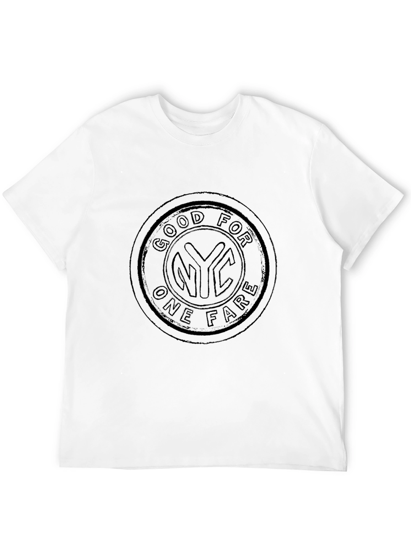 NYC Good For One Fare Black T-Shirt