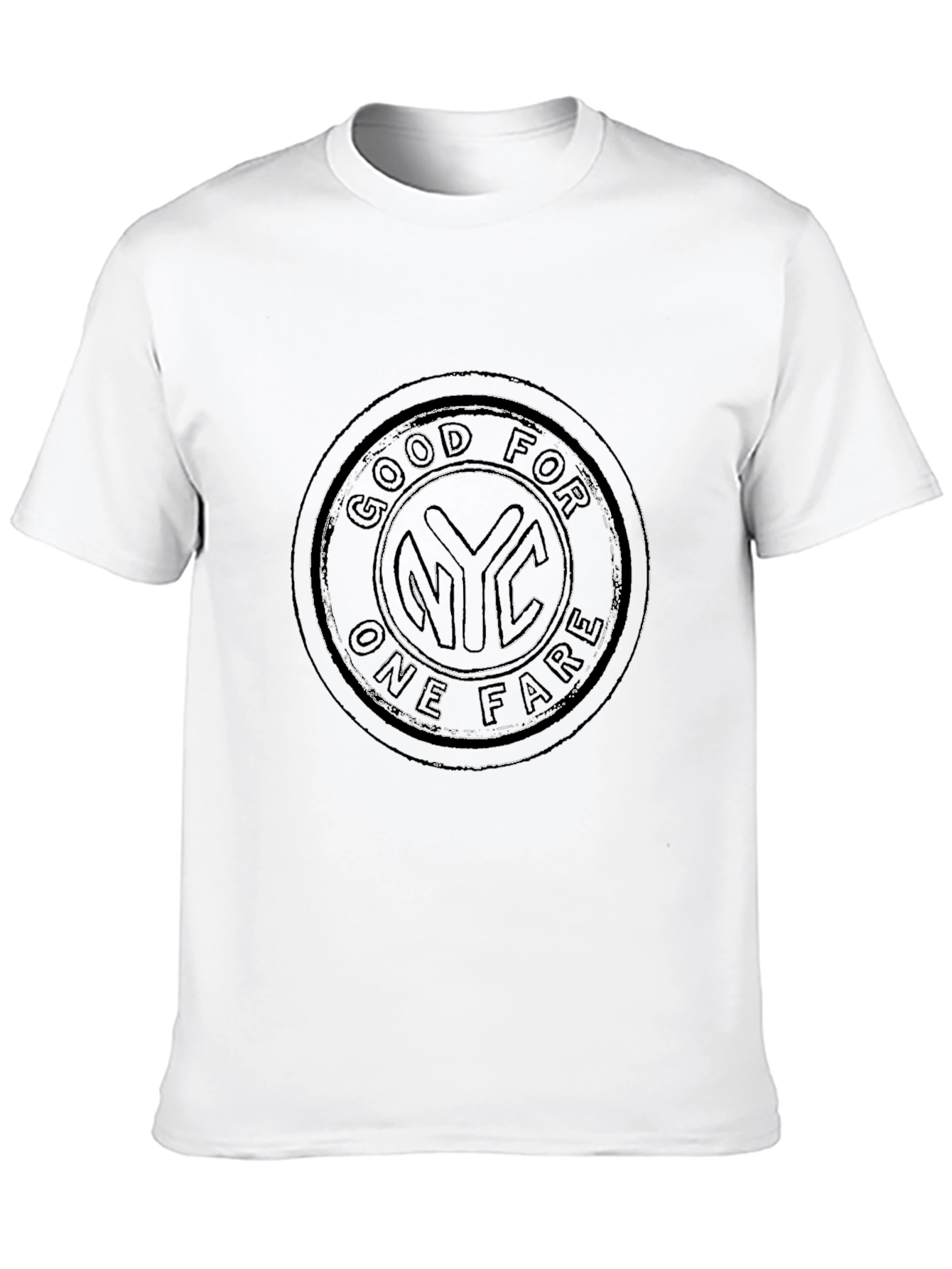 NYC Good For One Fare Black T-Shirt