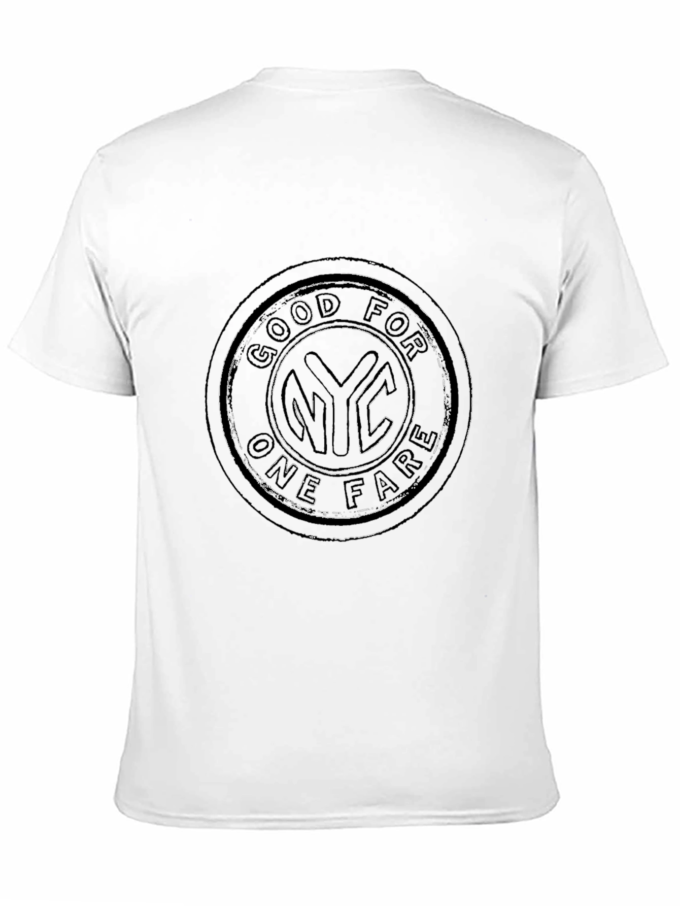 NYC Good For One Fare Black T-Shirt