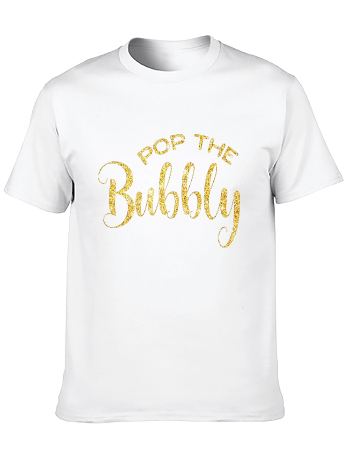 Pop The Bubbly Black Graphic Tee