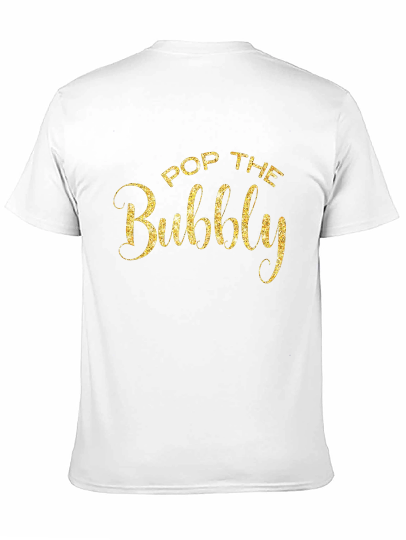 Pop The Bubbly Black Graphic Tee