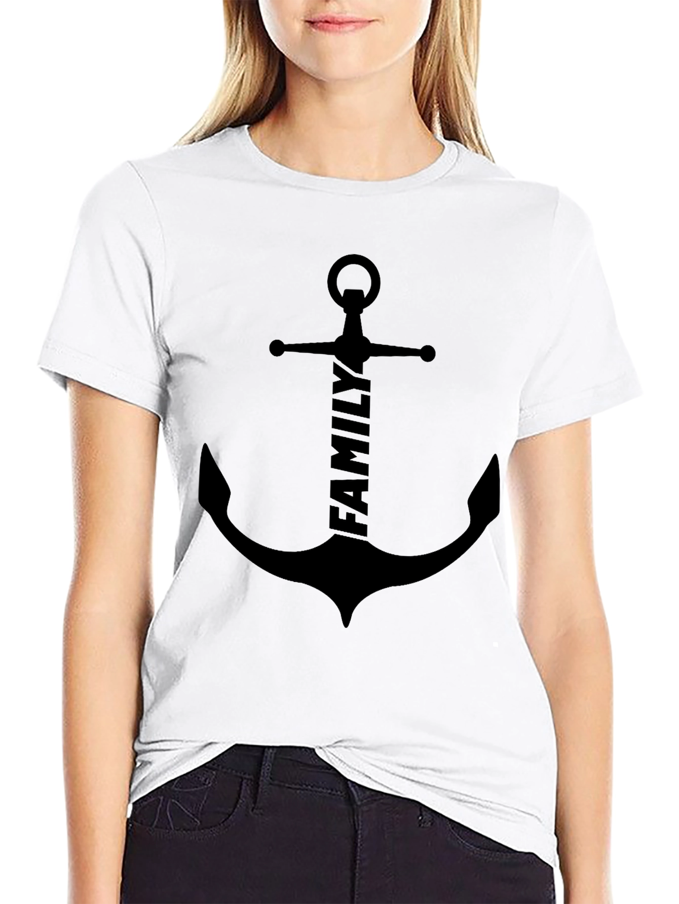 Family Anchor Graphic Tee - Stylish & Meaningful