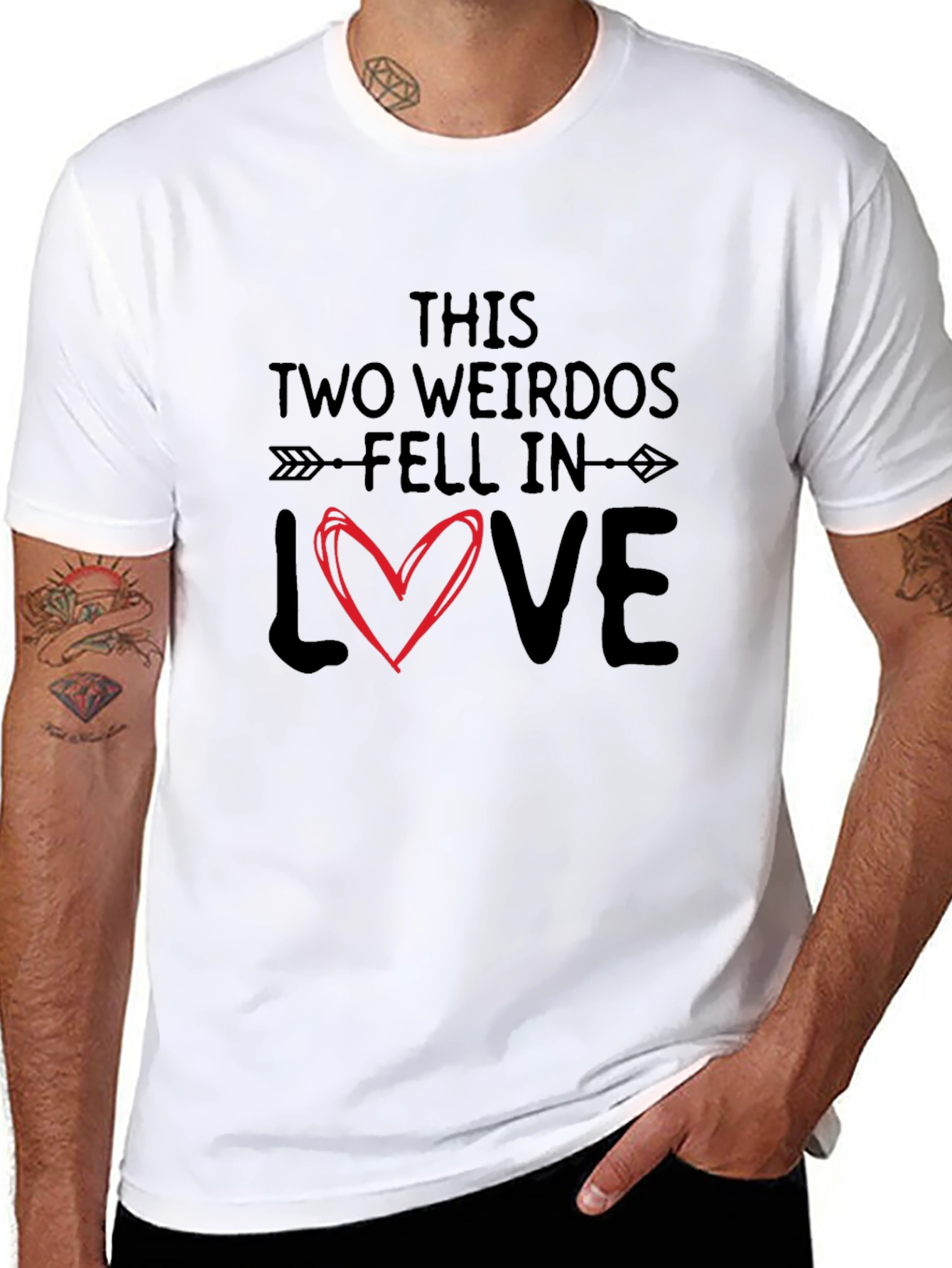 Two Weirdos in Love Graphic T-Shirt