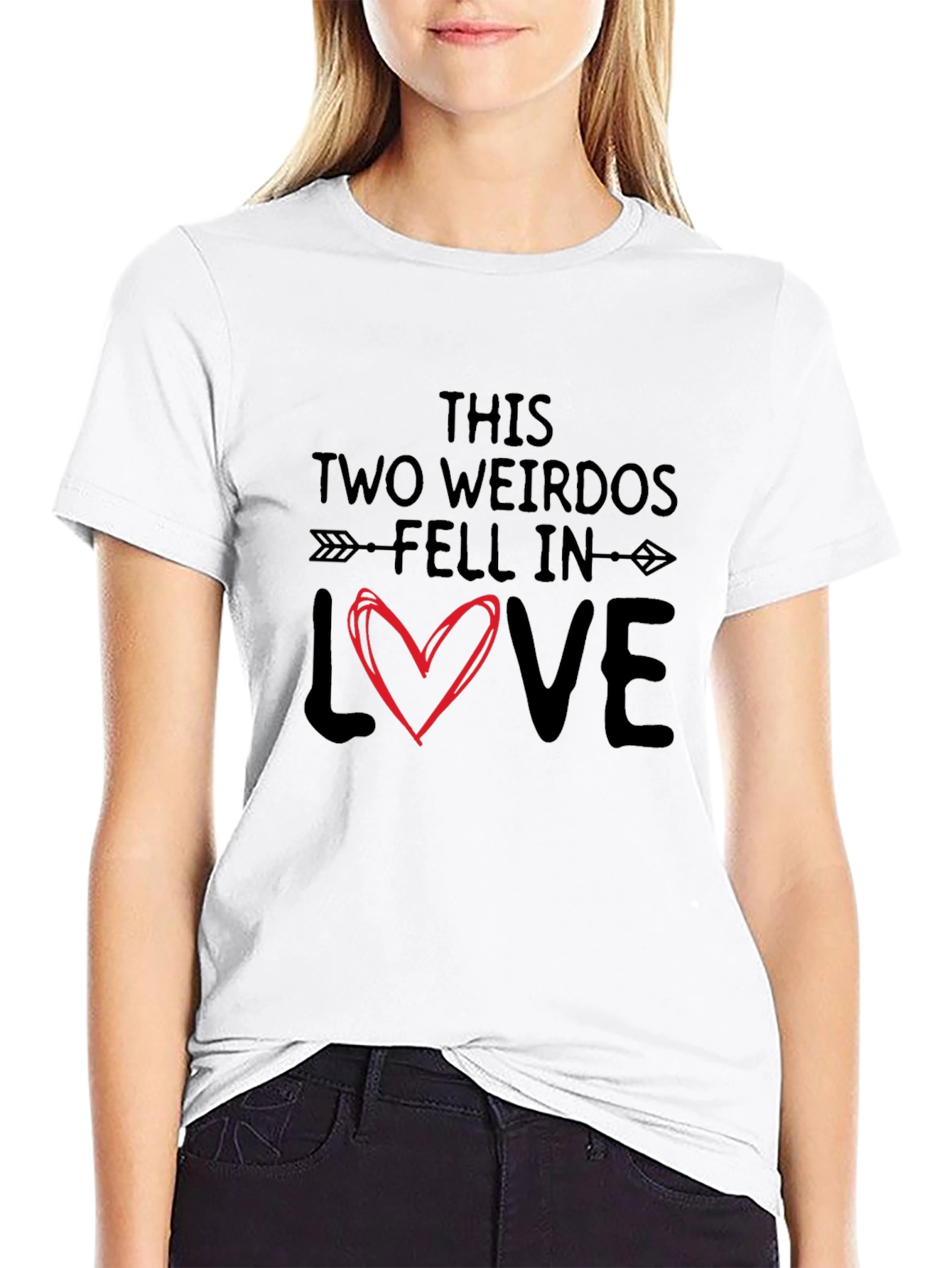 Two Weirdos in Love Graphic T-Shirt