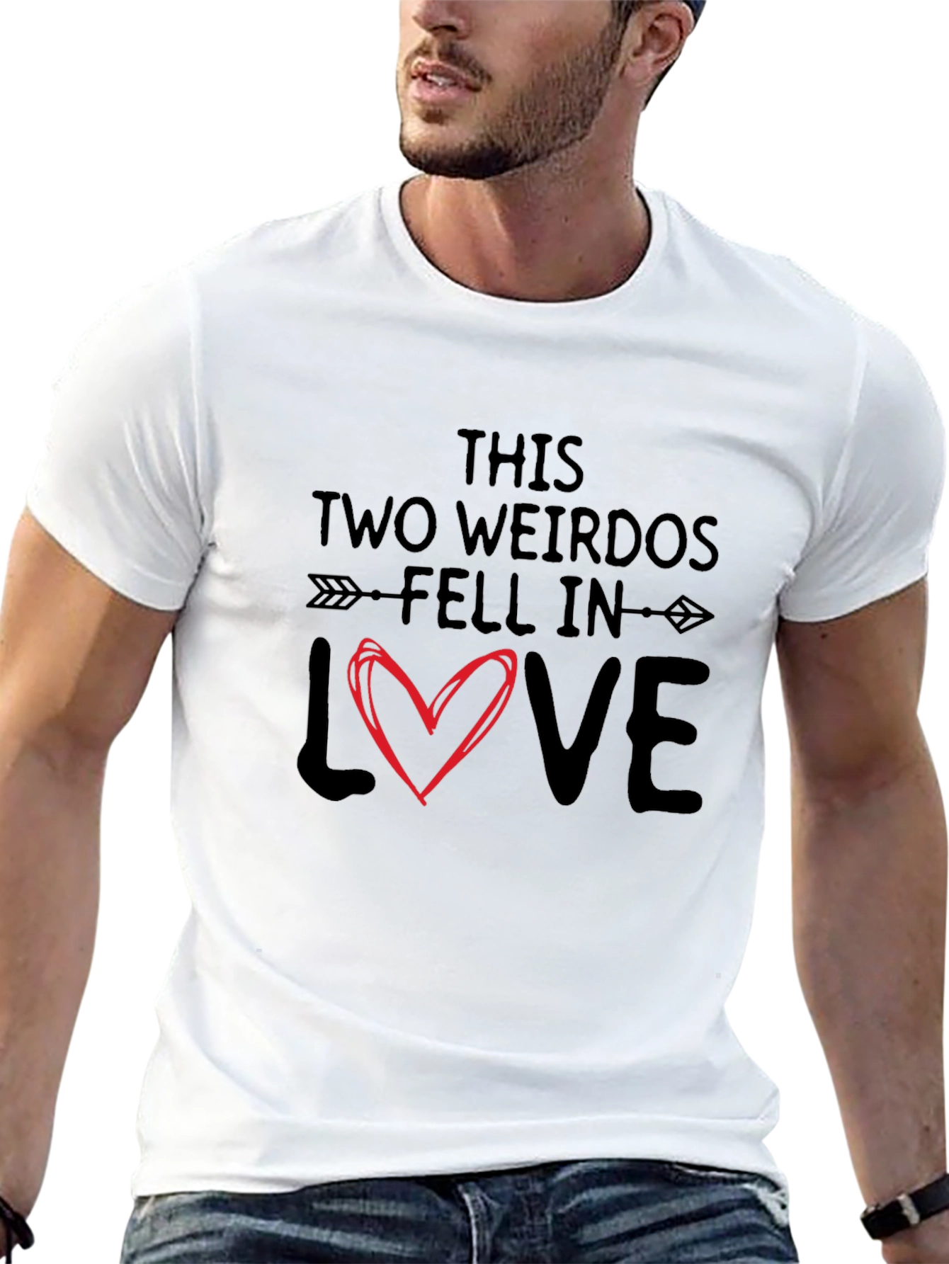 Two Weirdos in Love Graphic T-Shirt