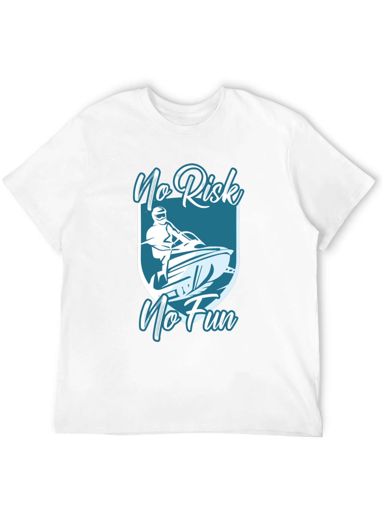 No Risk No Fun Graphic Tee - Black