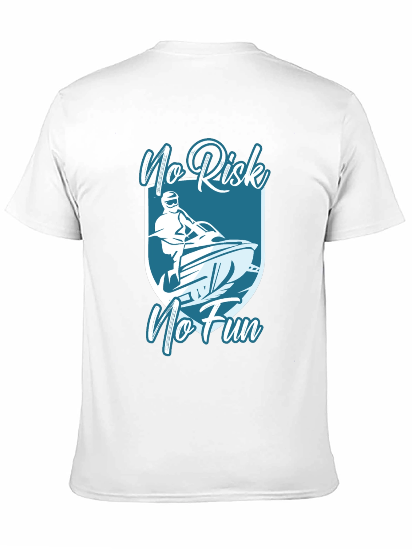 No Risk No Fun Graphic Tee - Black