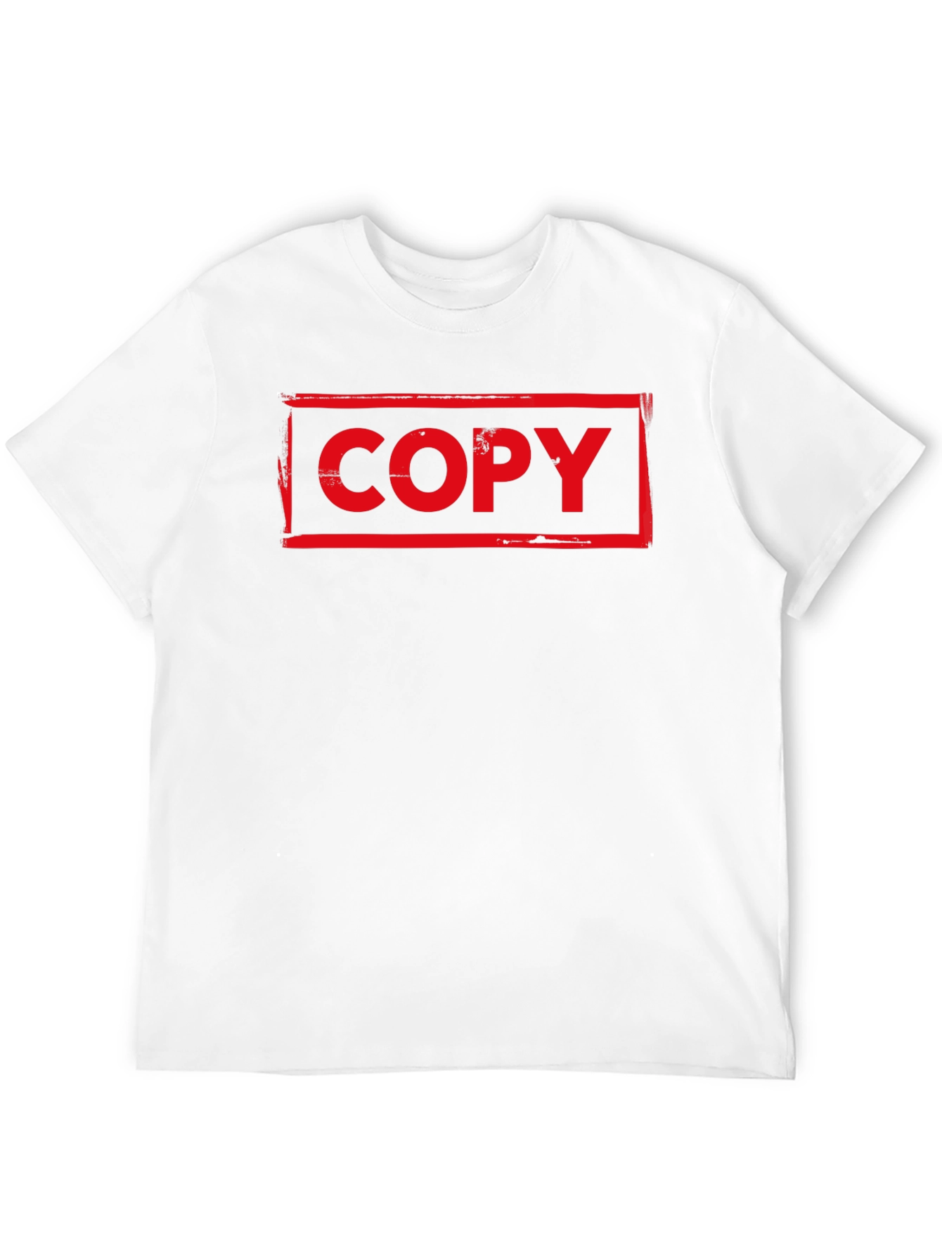 Red COPY Graphic Print Black T-Shirt