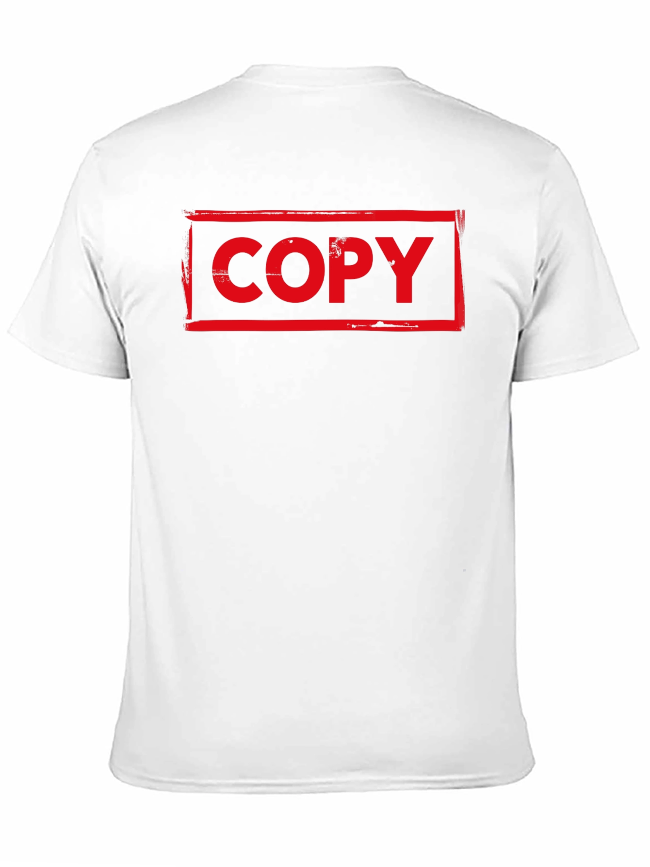 Red COPY Graphic Print Black T-Shirt