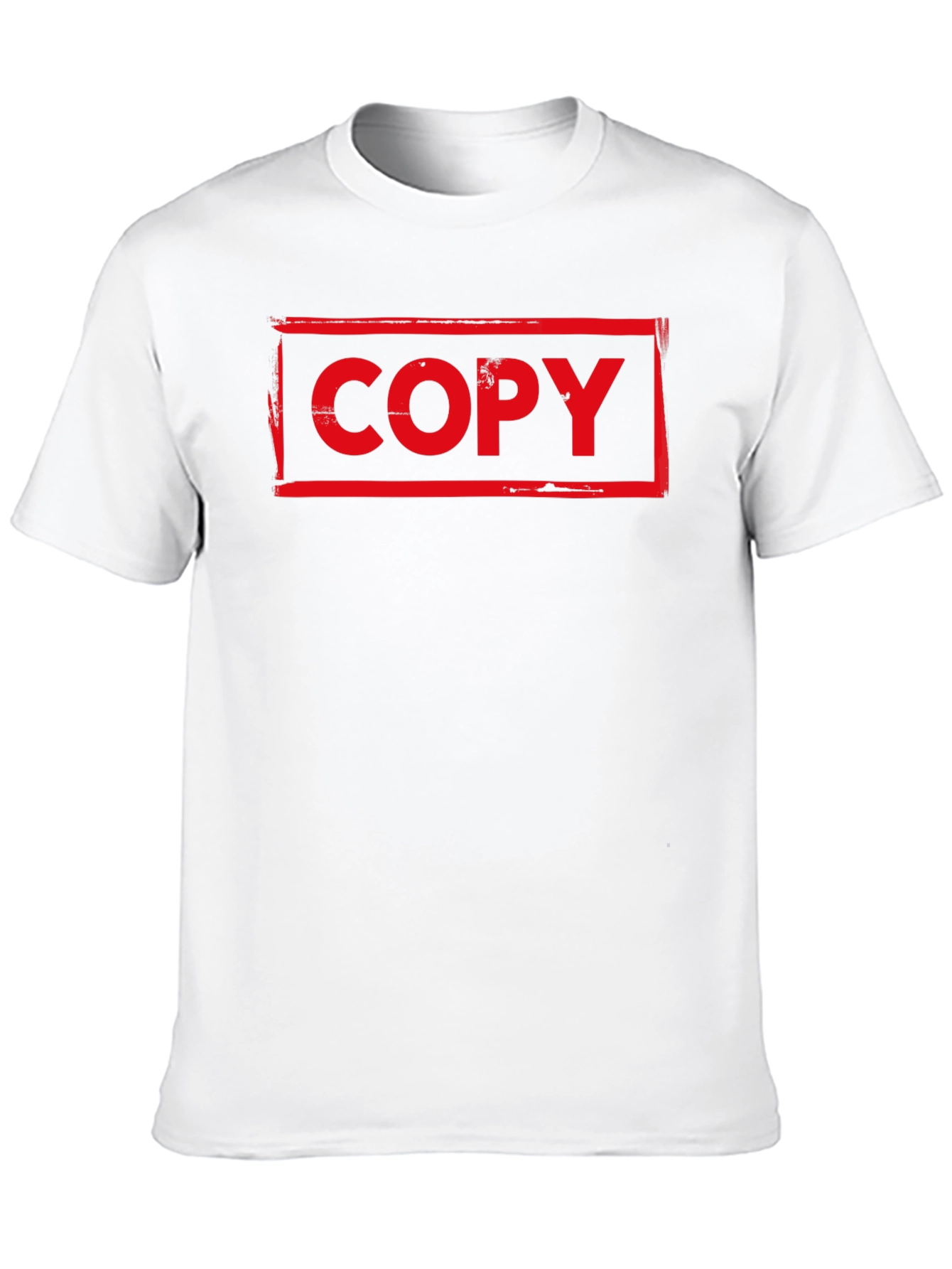 Red COPY Graphic Print Black T-Shirt