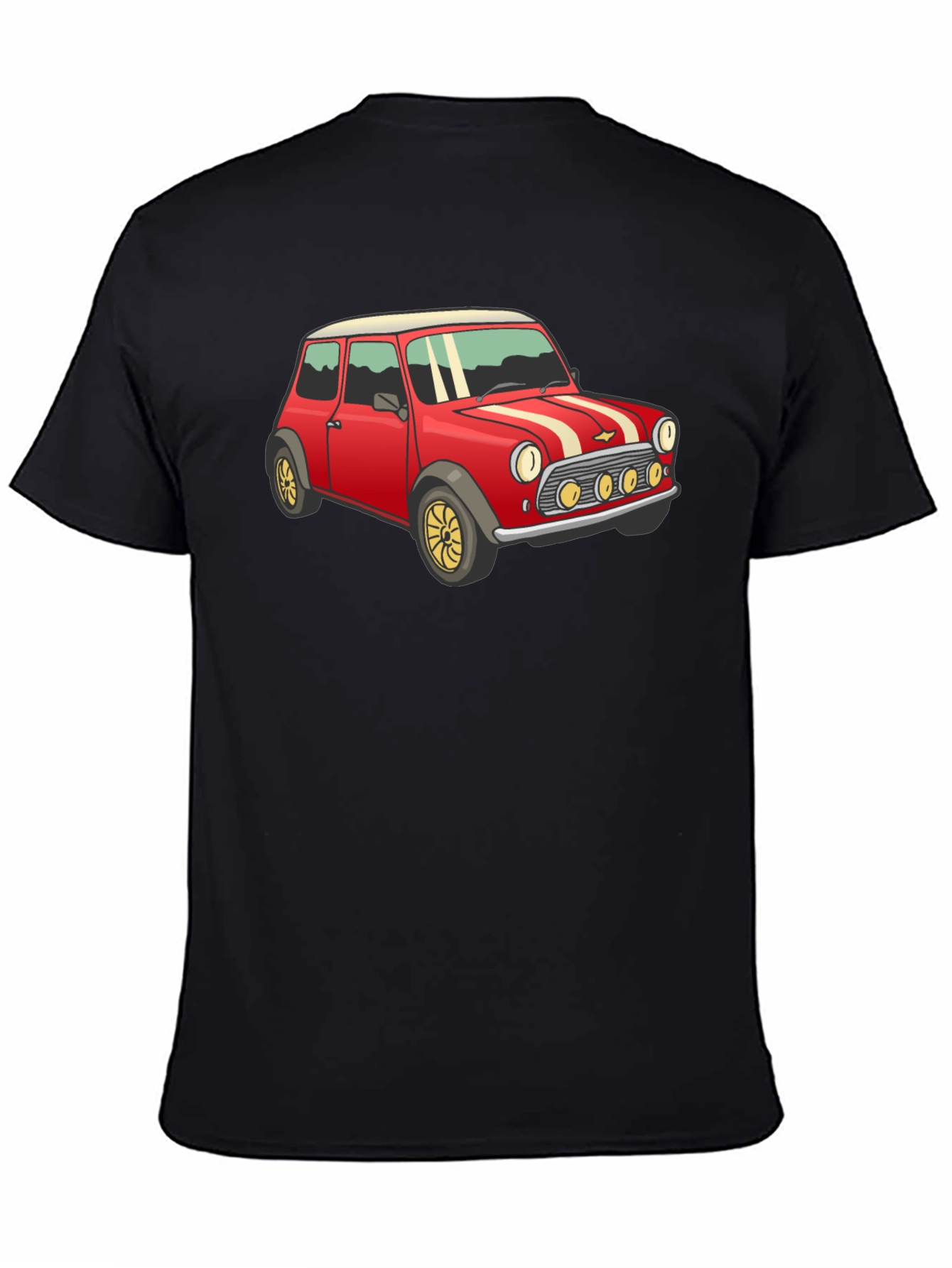 Retro Red Mini Car Graphic T-Shirt