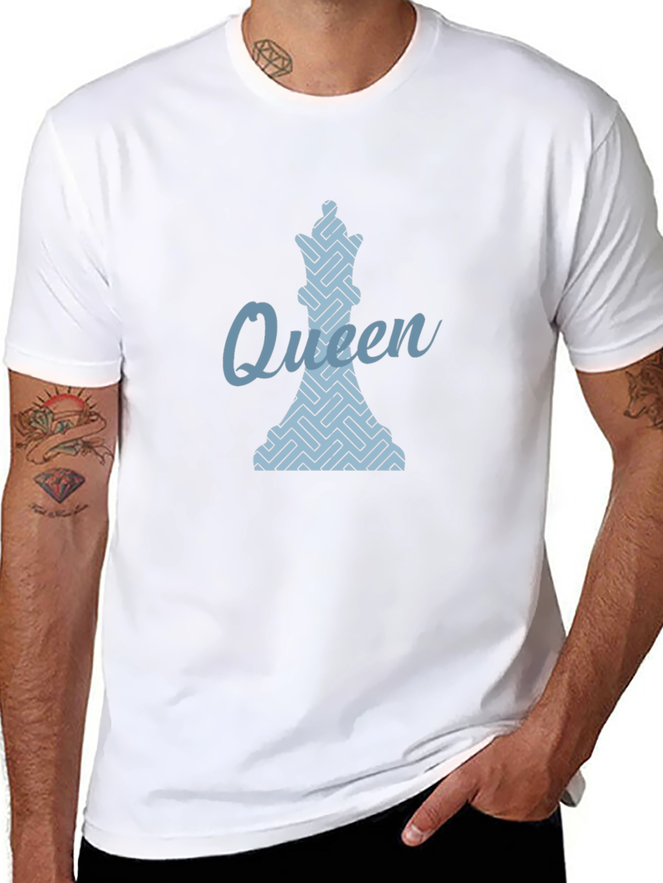 Queen Chess Piece T-Shirt - Stylish & Unique Design