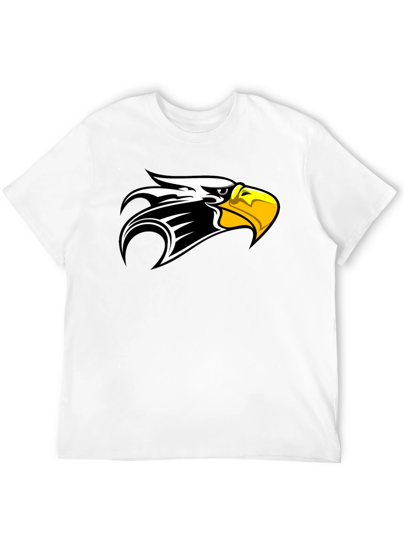 Black T-Shirt with Eagle Head Design