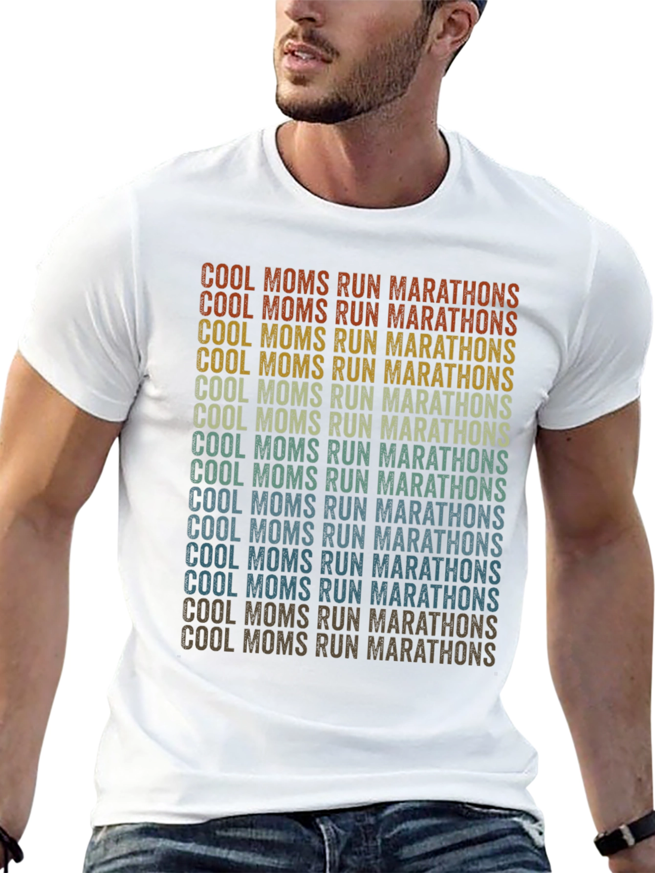 Cool Moms Run Marathons Graphic T-Shirt