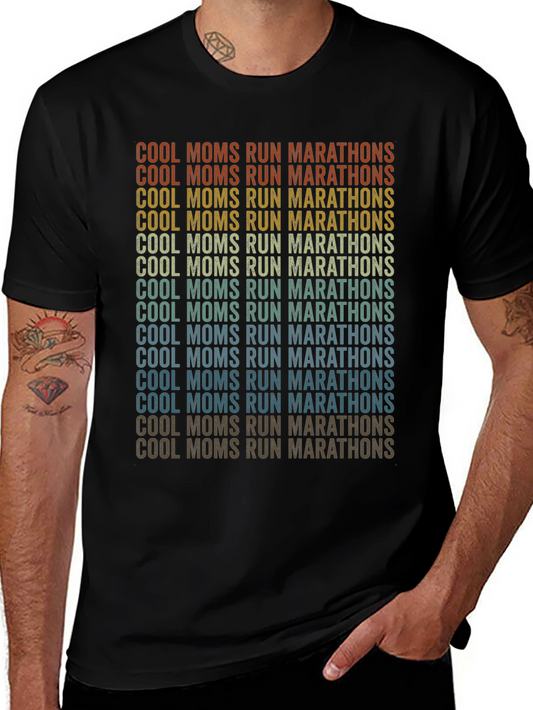Cool Moms Run Marathons Graphic T-Shirt