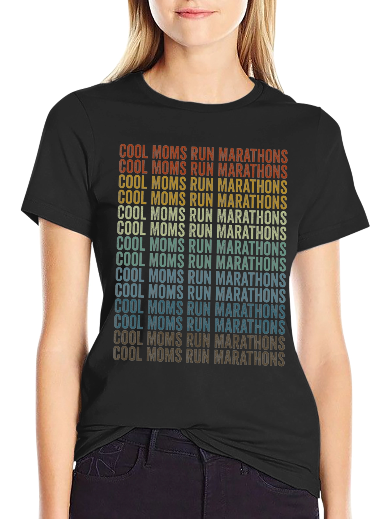 Cool Moms Run Marathons Graphic T-Shirt