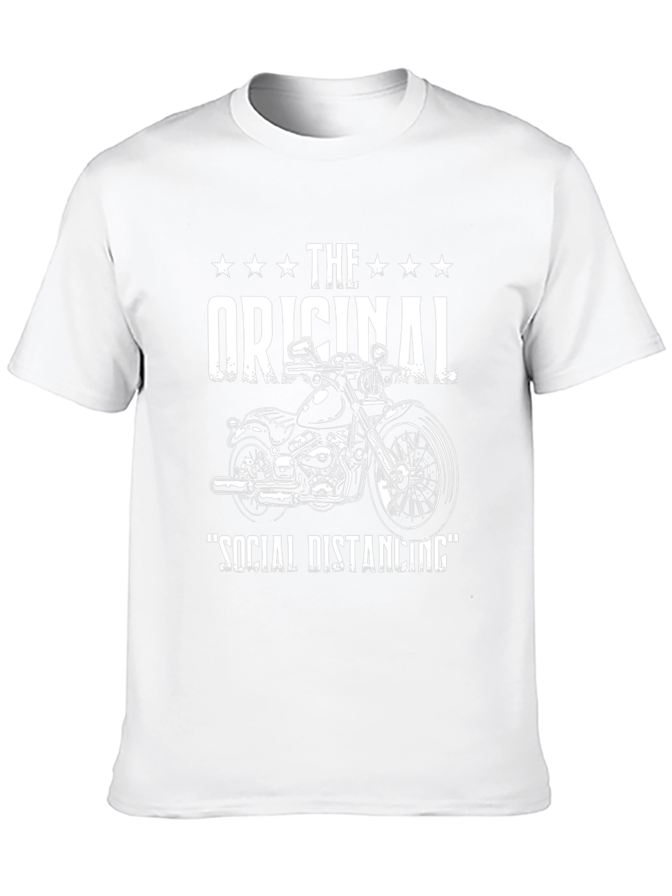 Original Social Distancing Motorcycle Graphic T-Shirt