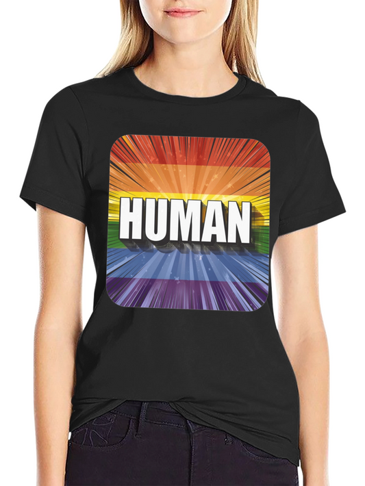 Human Pride T-Shirt - LGBTQ+ Rainbow Tee